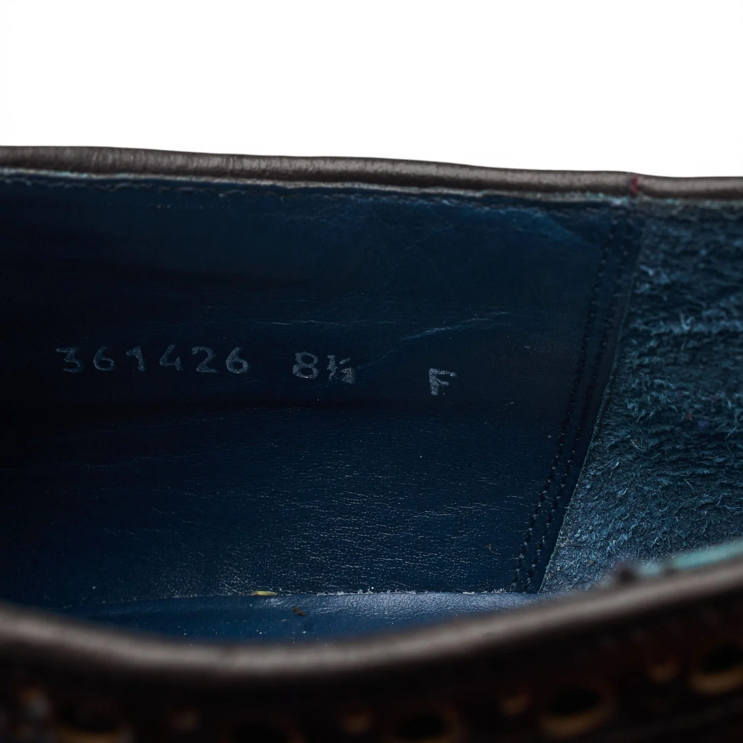 'Anderson' Brown Leather Derby Brogues UK 8.5 F - Image 7