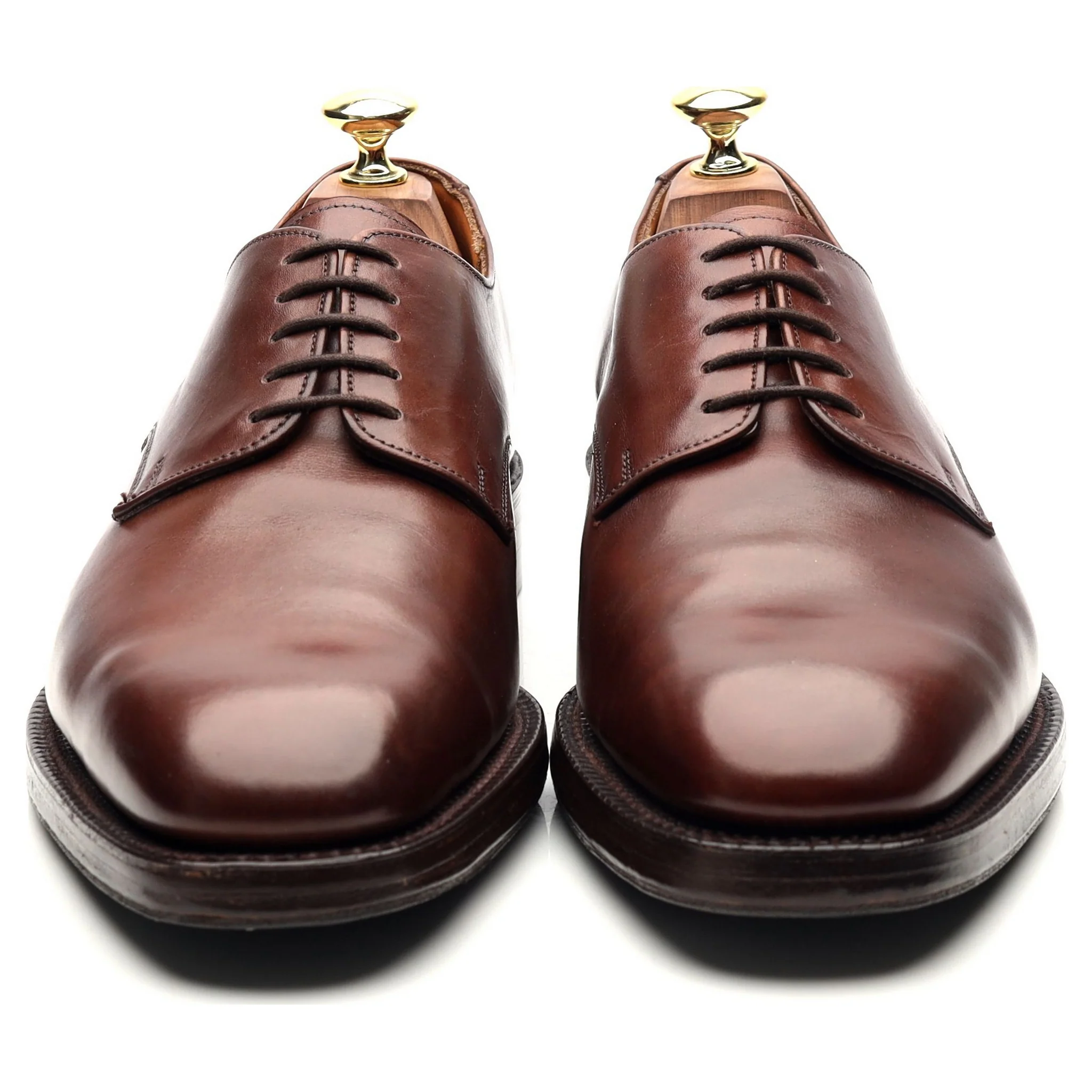 Brown Leather Derby UK 8 F - Image 8