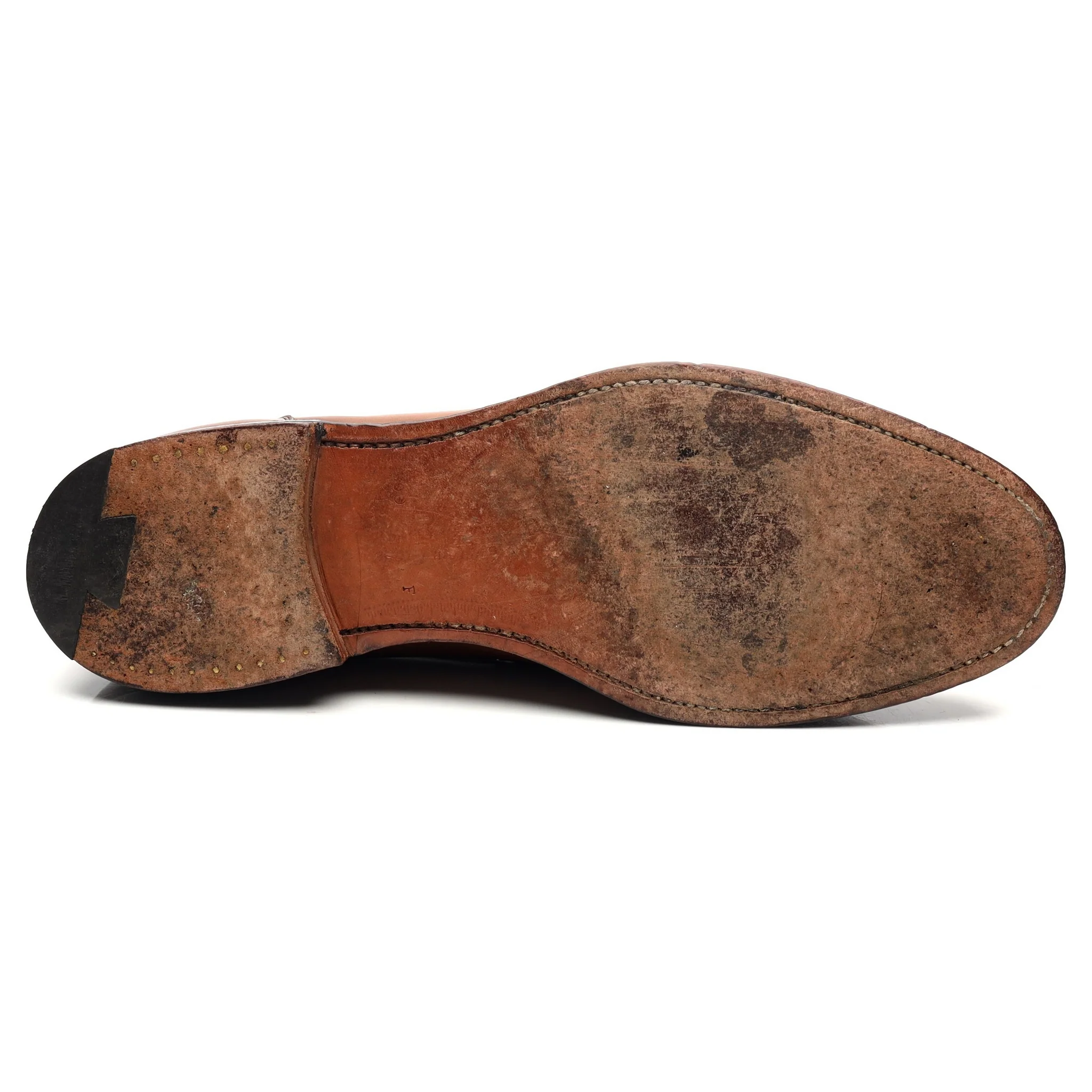 Brown Leather Loafers UK 10 F - Image 11