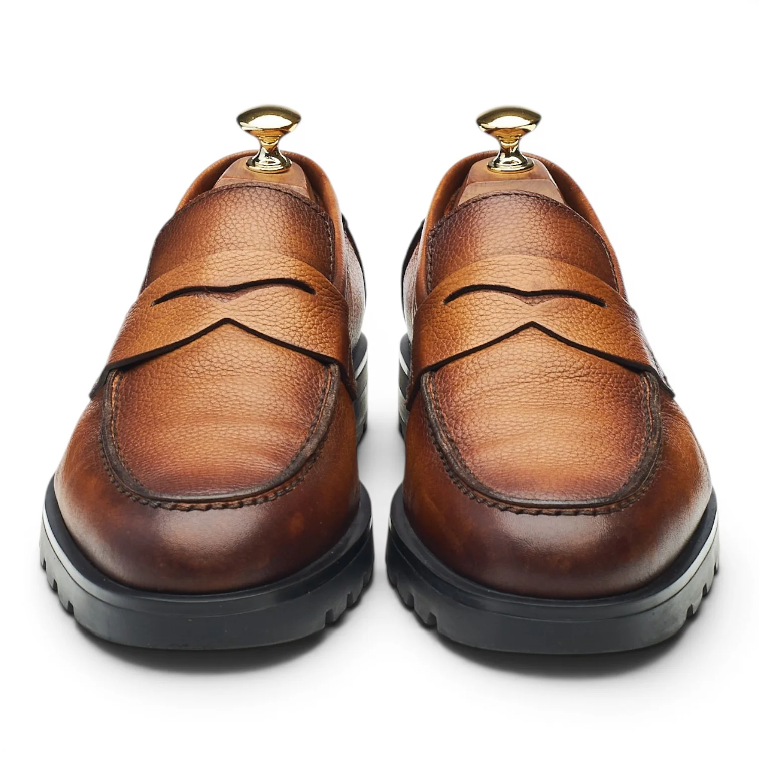 'Rock' Brown Leather Loafers UK 6 F - Image 2