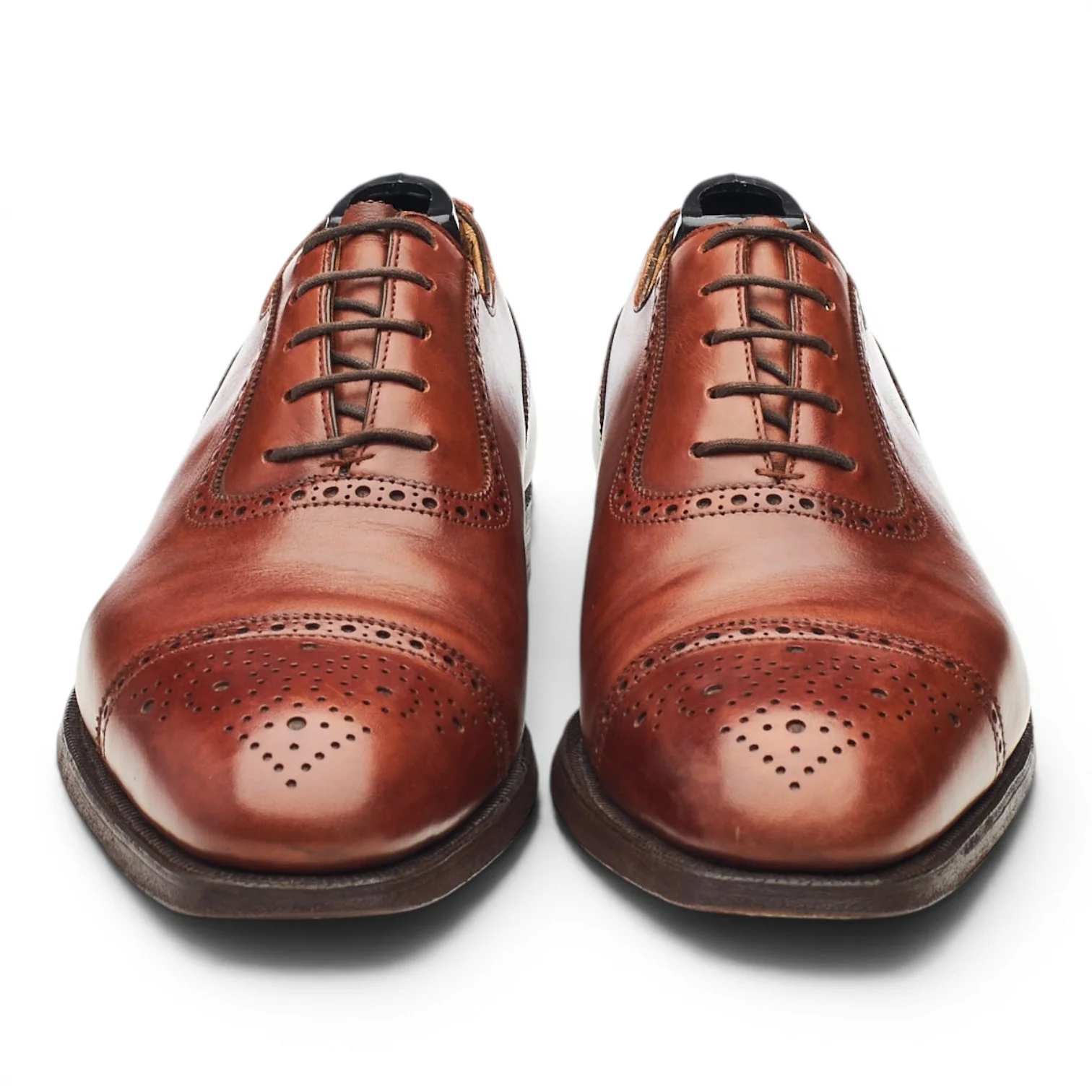 Brown Leather Oxford Brogues UK 6.5 E - Image 2