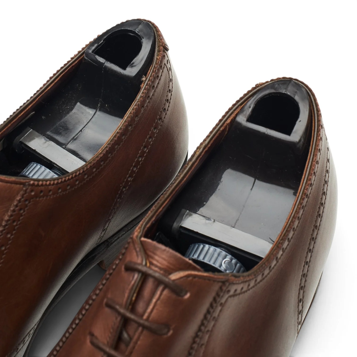 Dark Brown Leather Oxford Brogues UK 7 E - Image 6