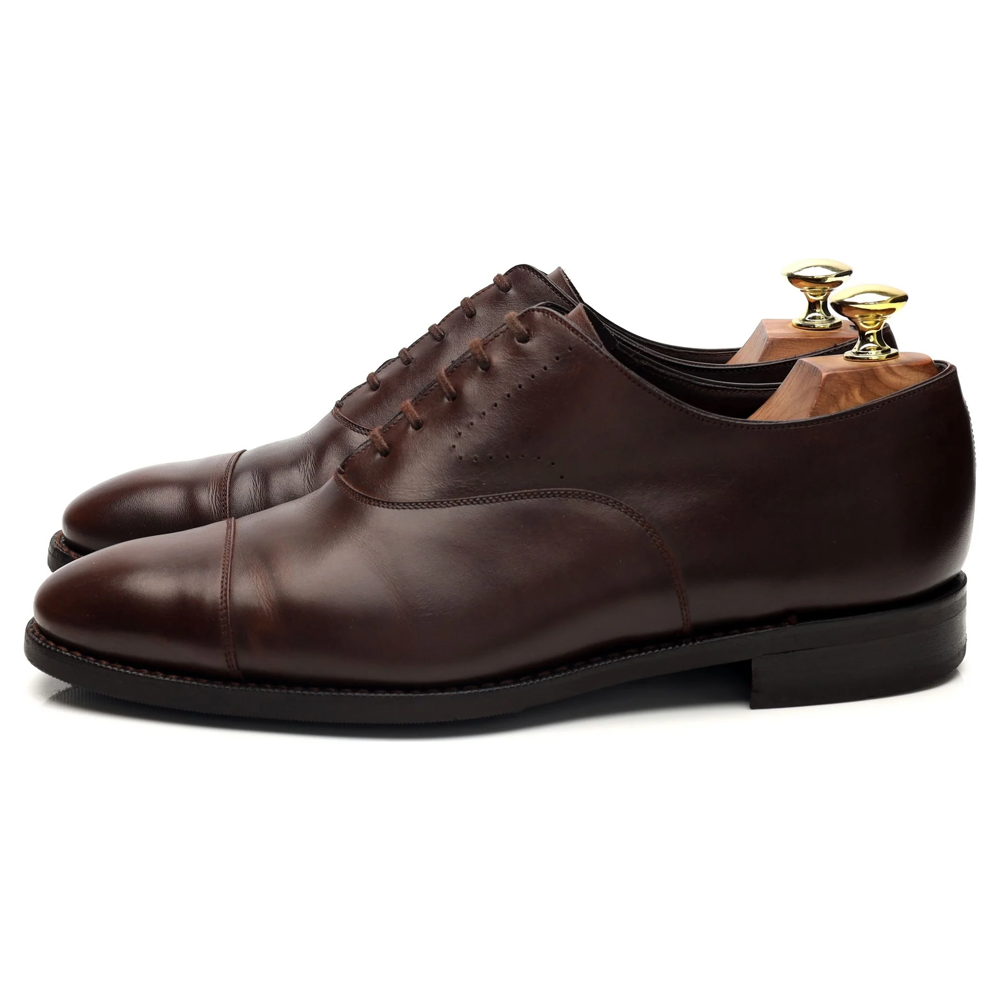 Dark Brown Leather Oxford UK 6.5 - Image 3