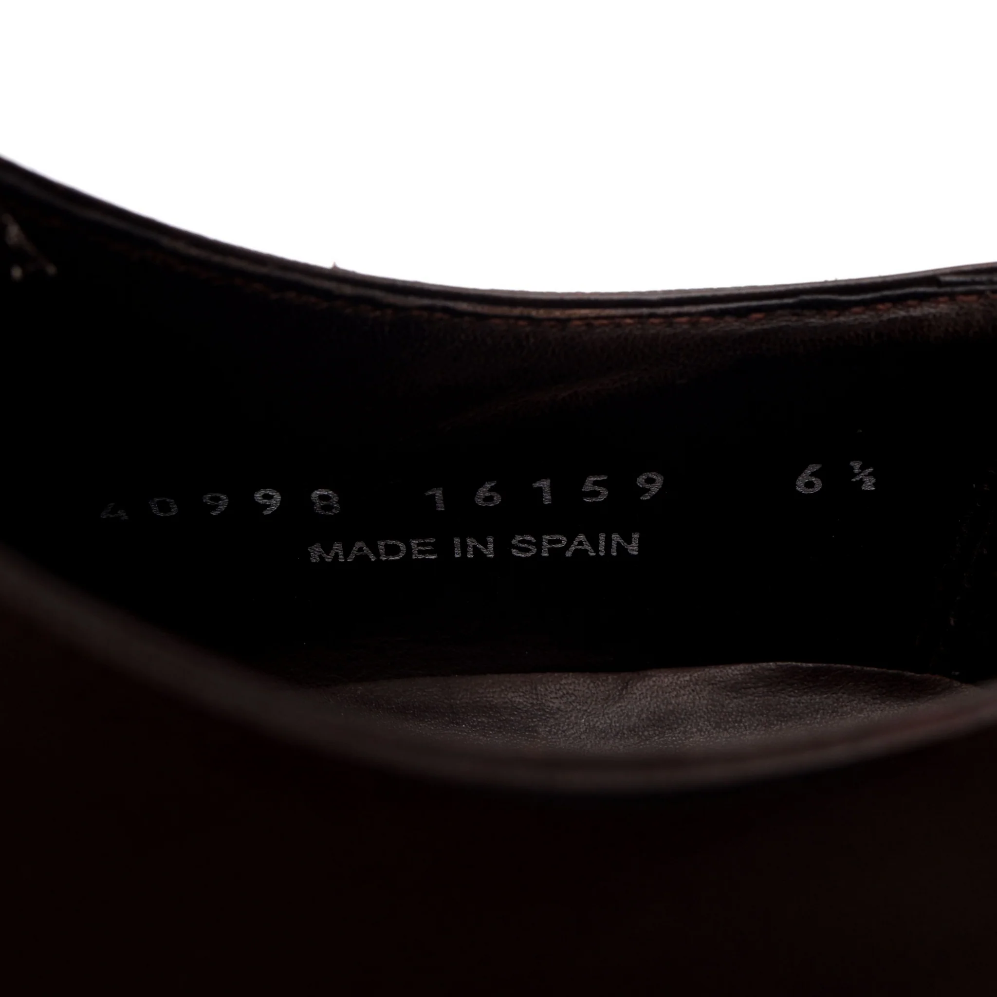 Dark Brown Leather Oxford UK 6.5 - Image 7