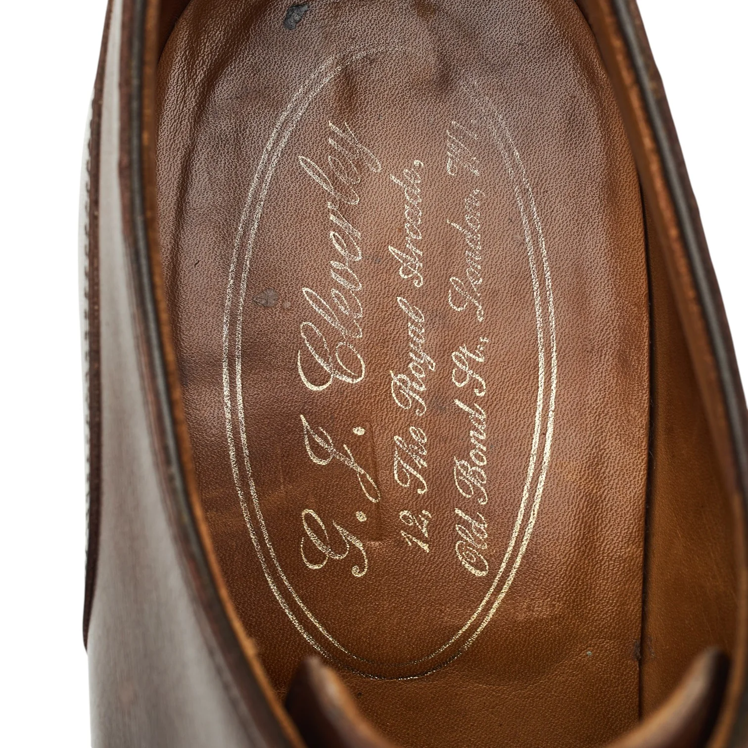 Brown Leather Split Toe Derby UK 7.5 E - Image 7