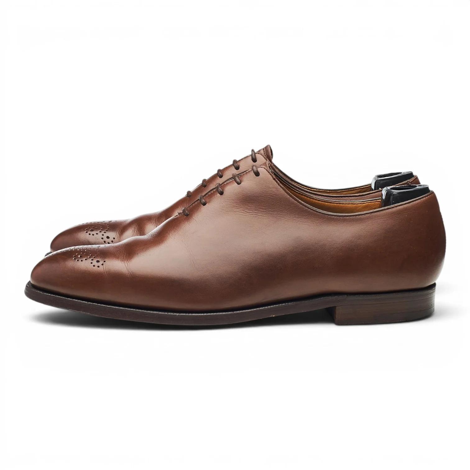 Brown Leather Wholecut Oxford UK 7 E - Image 3
