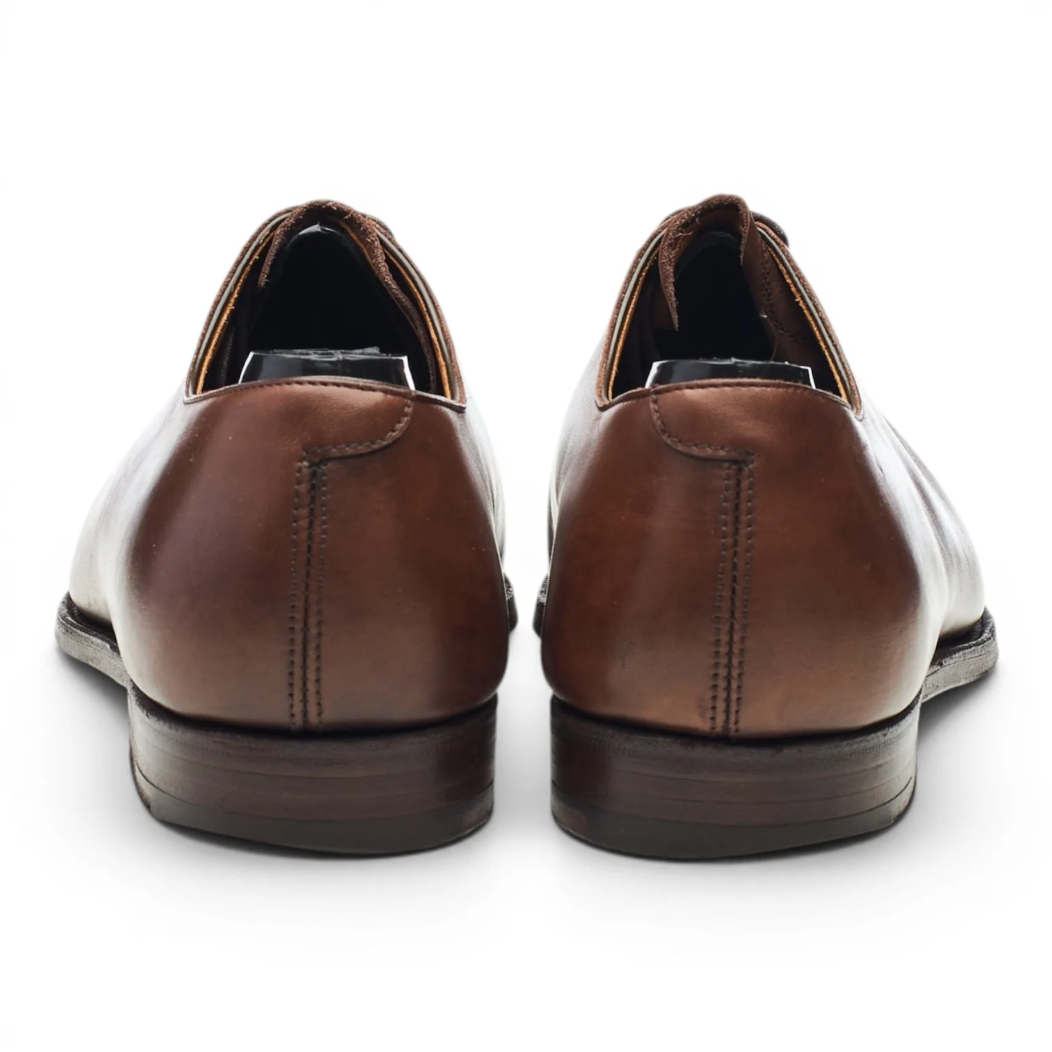 Brown Leather Wholecut Oxford UK 7 E - Image 4