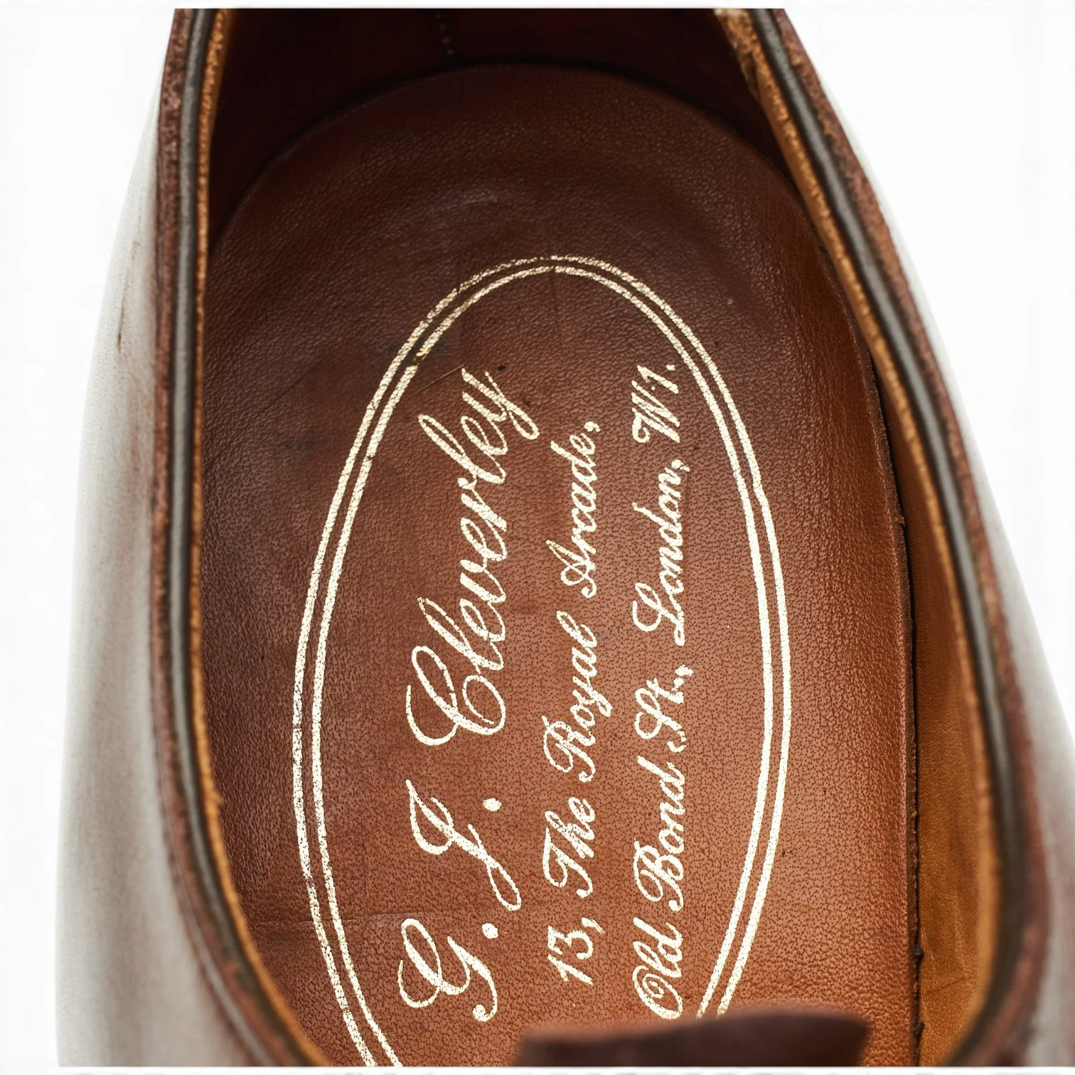 Brown Leather Wholecut Oxford UK 7 E - Image 7