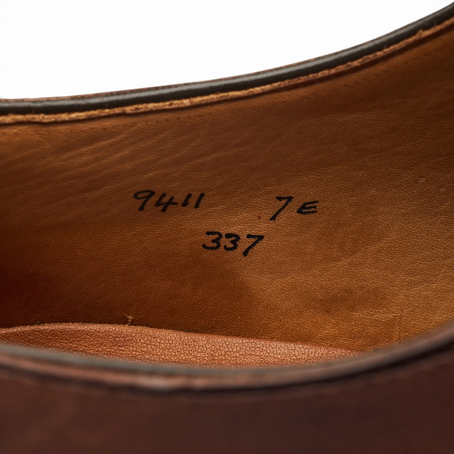 Brown Leather Wholecut Oxford UK 7 E - Image 8