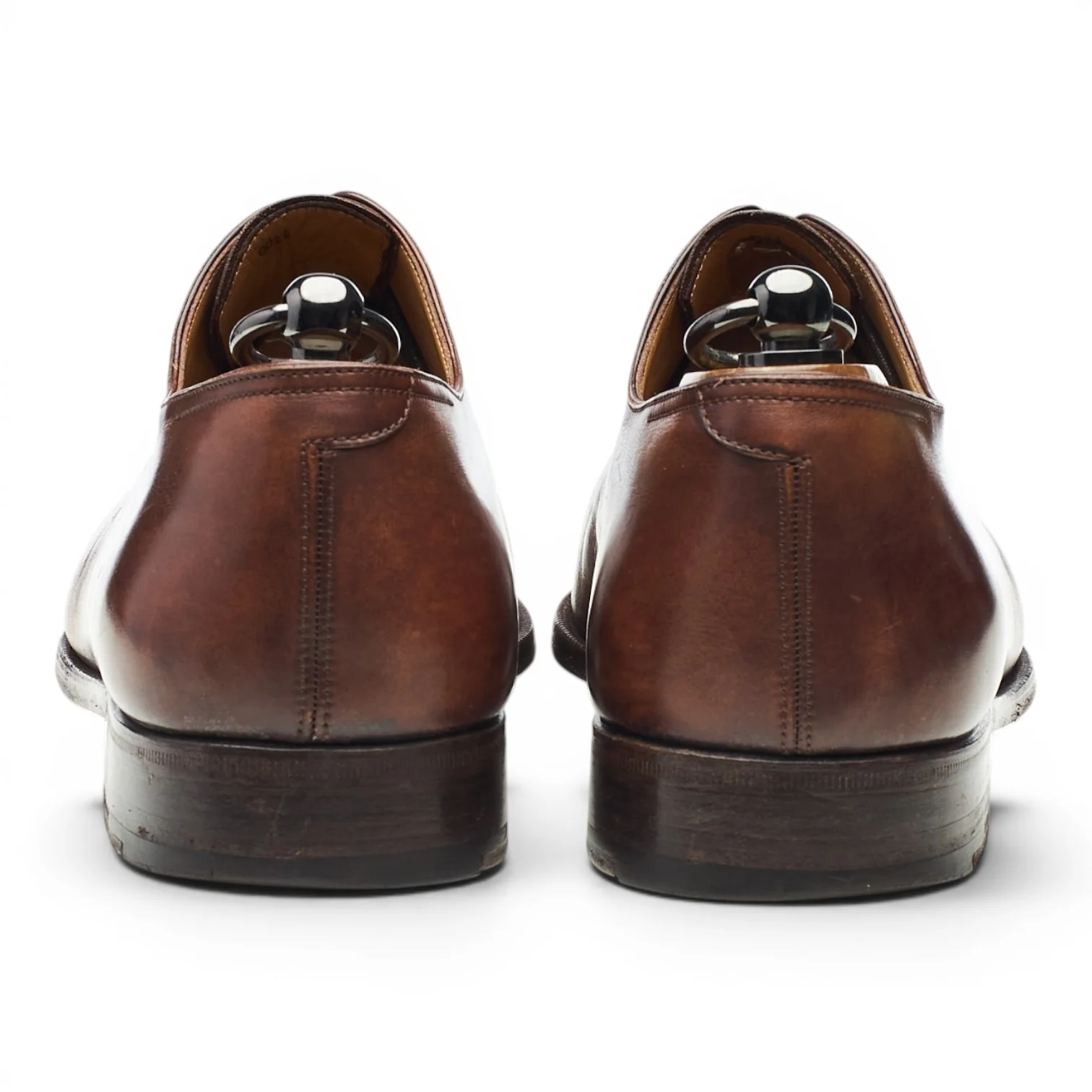 Brown Leather Wholecut Oxford UK 8.5 - Image 4