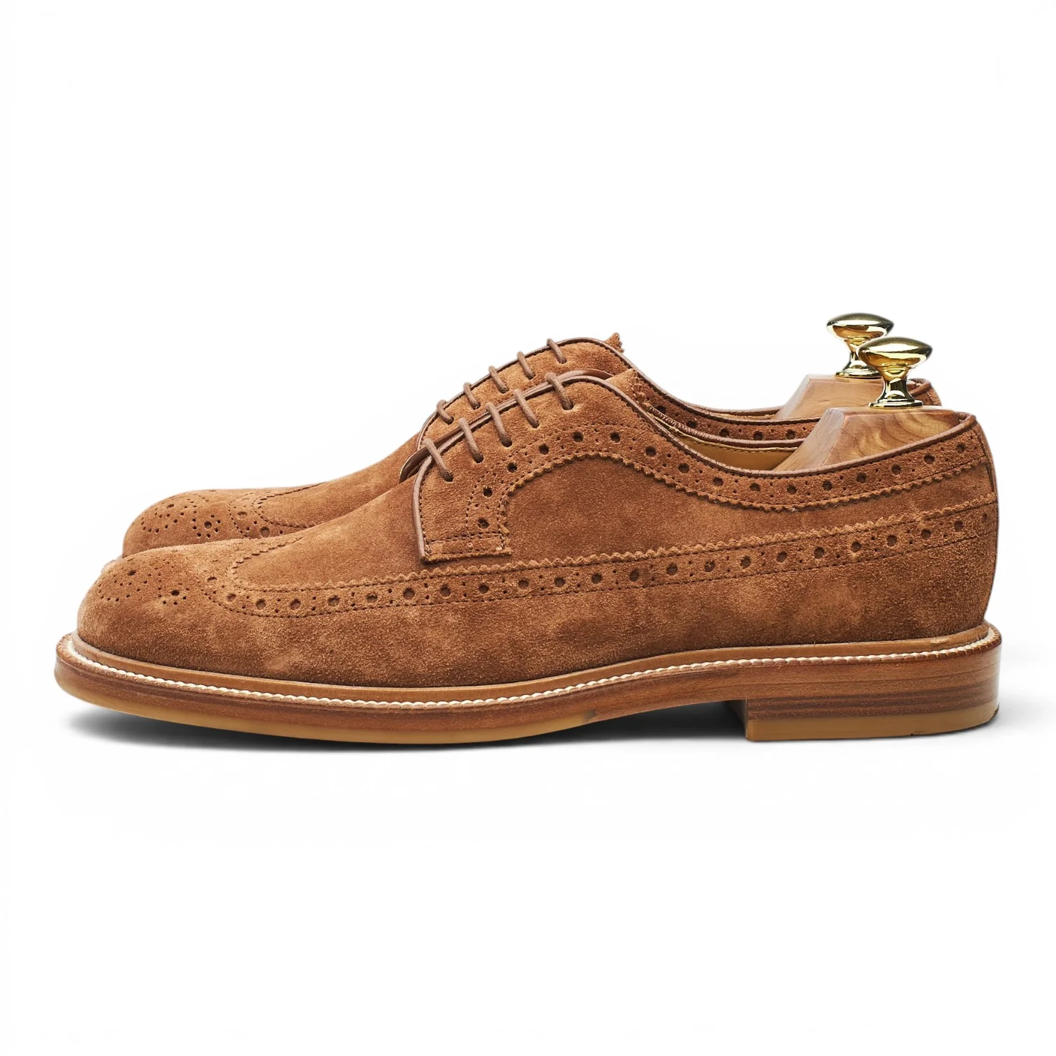 Brown Suede Derby Brogues UK 7 EU 41 - Image 3