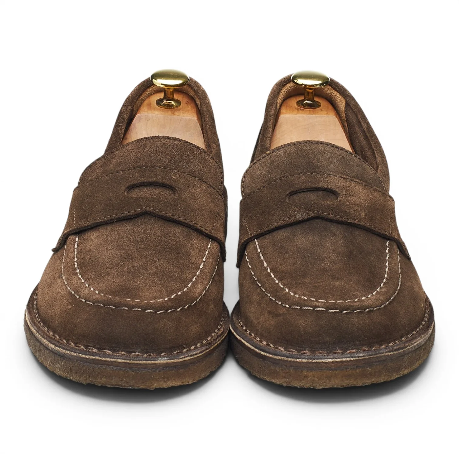 'Canal' Brown Suede Loafers UK 8 - Image 2