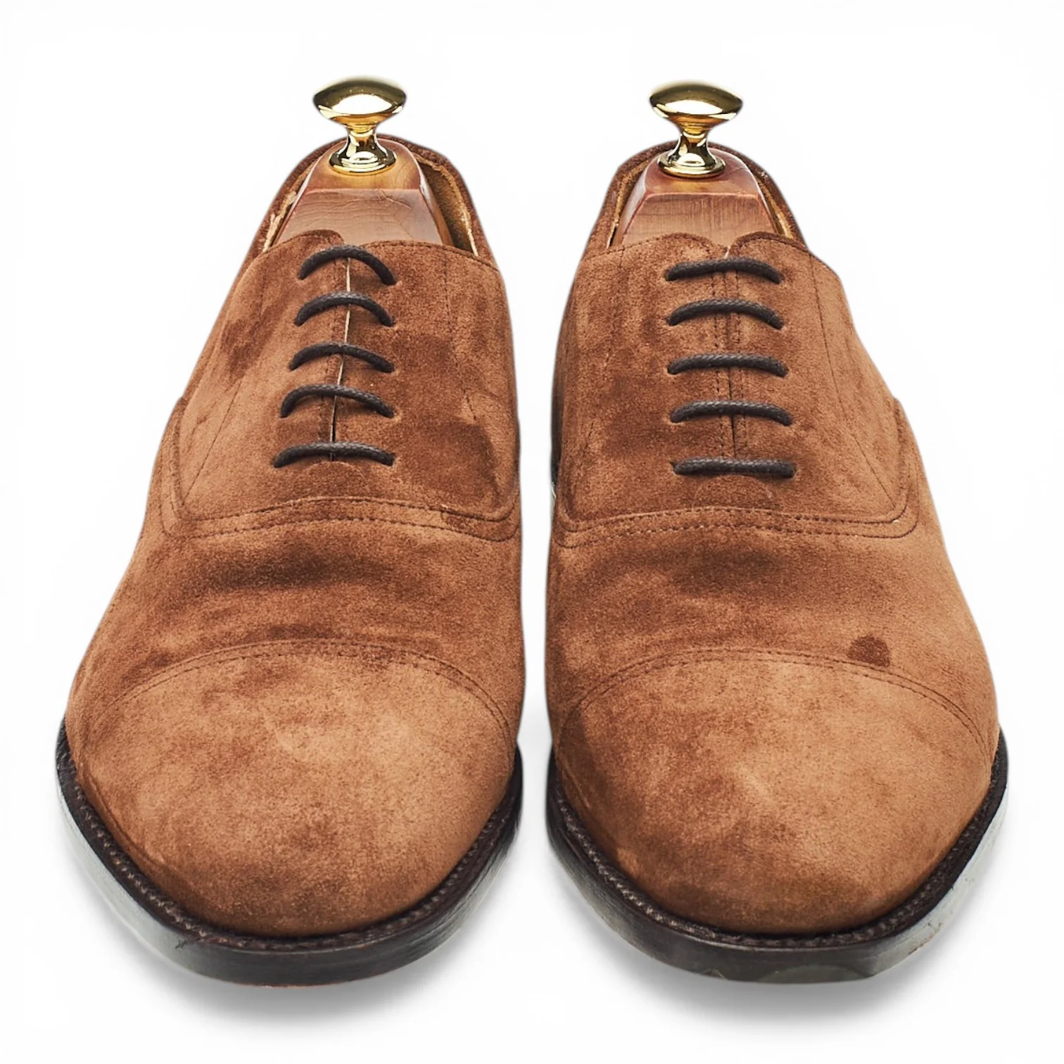 Brown Suede Oxford UK 9 F - Image 2