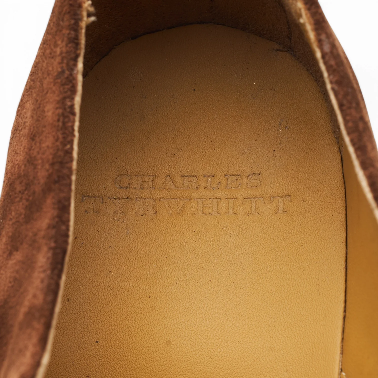 Brown Suede Oxford UK 9 F - Image 7