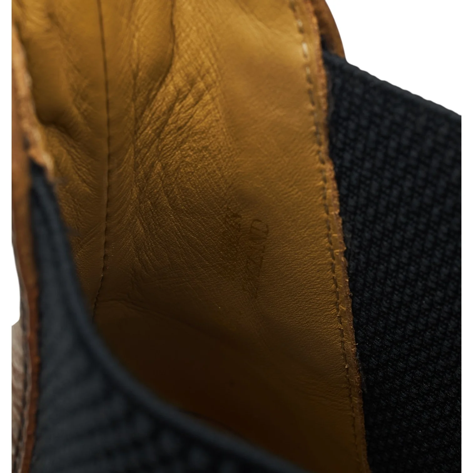 Brown Waxed Leather Chelsea Boots UK 8.5 - Image 7