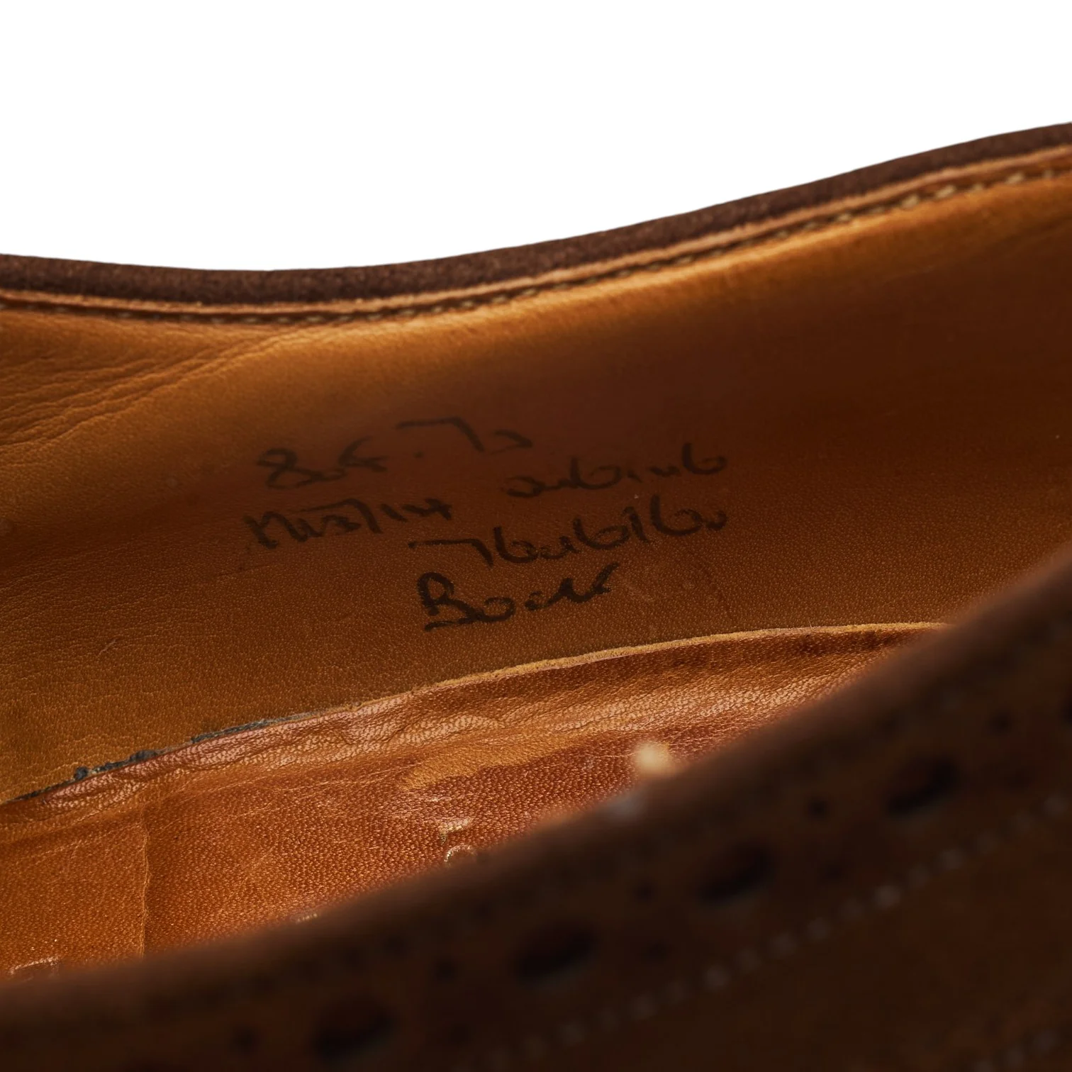 'Buck' Brown Suede Oxford Brogues UK 8 F - Image 7