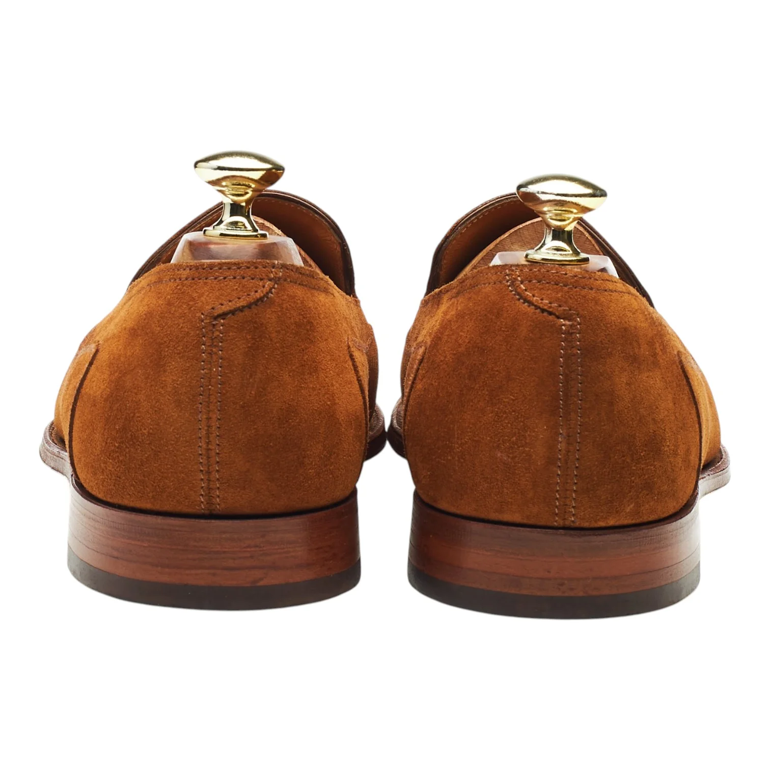 'Buckingham' Snuff Brown Suede Tassel Loafers UK 7.5 E - Image 4
