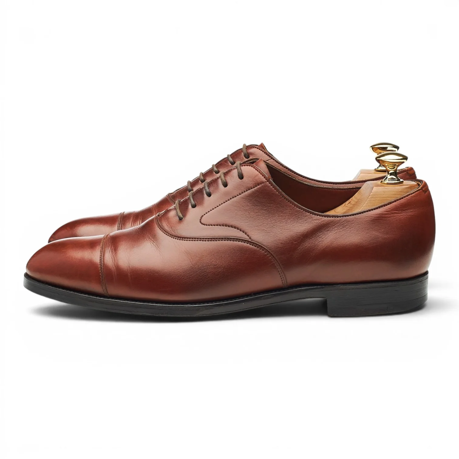 Bullock & Jones 'Chelsea' Tan Brown Leather Oxford UK 7.5 D - Image 3