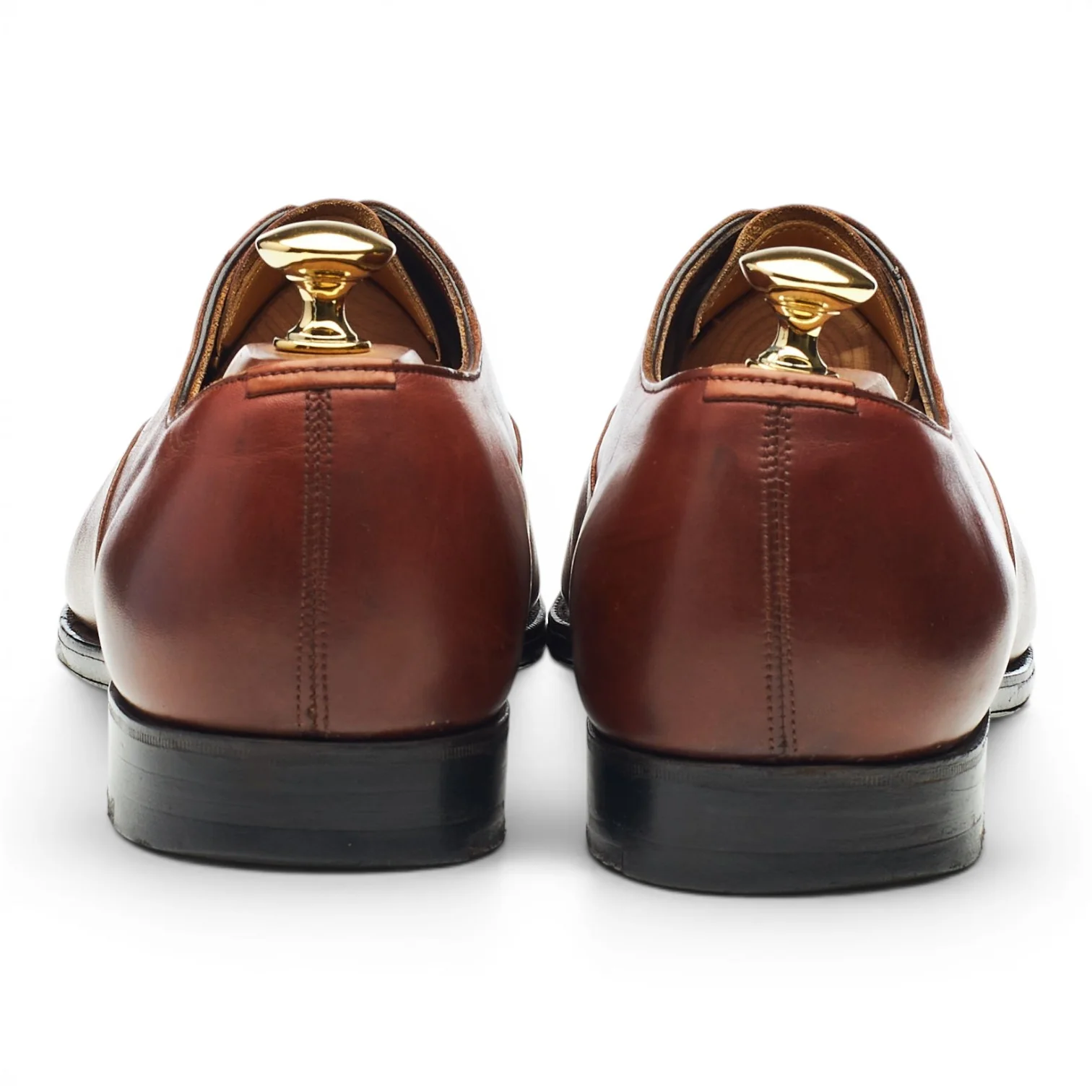 Bullock & Jones 'Chelsea' Tan Brown Leather Oxford UK 7.5 D - Image 4