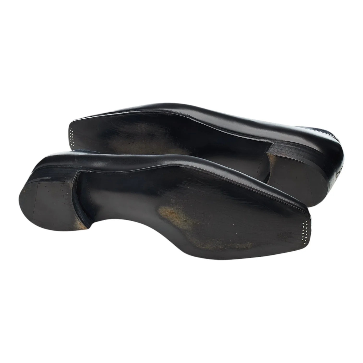 'Bulow' Black Leather Slip On Loafers UK 9.5 E - Image 6