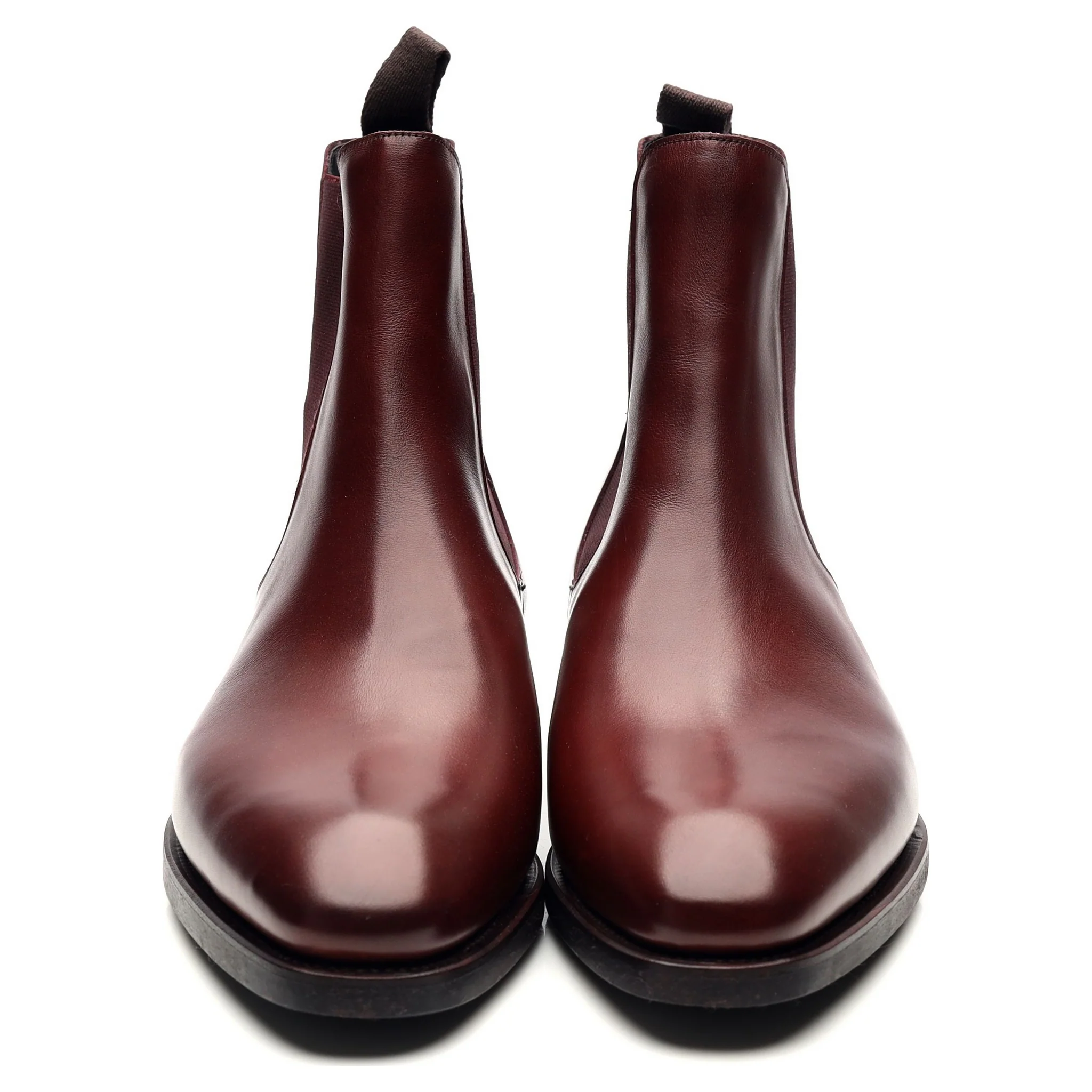'80216' Burgundy Leather Shearling Chelsea Boots UK 6 EE - Image 8