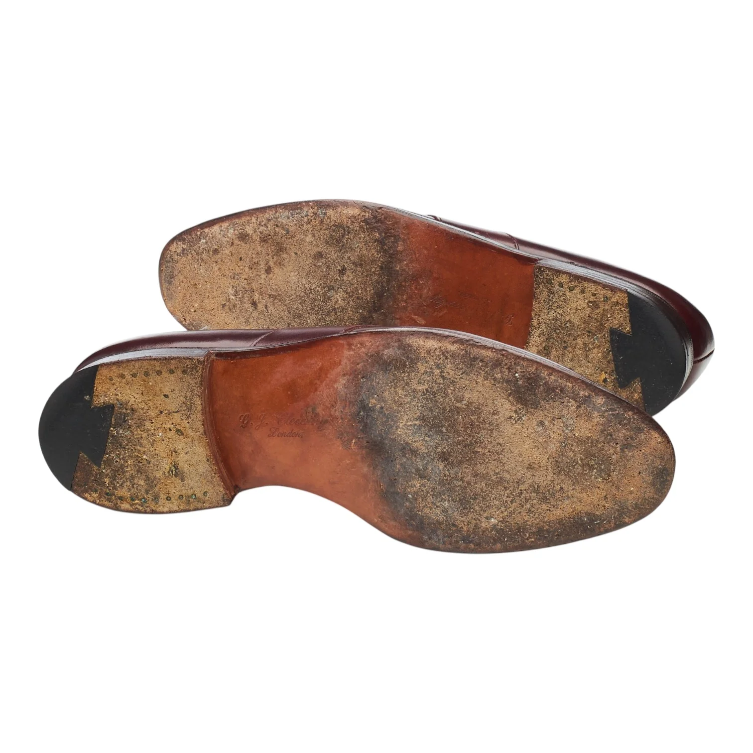 Burgundy Leather Loafers UK 6.5 E - Image 5