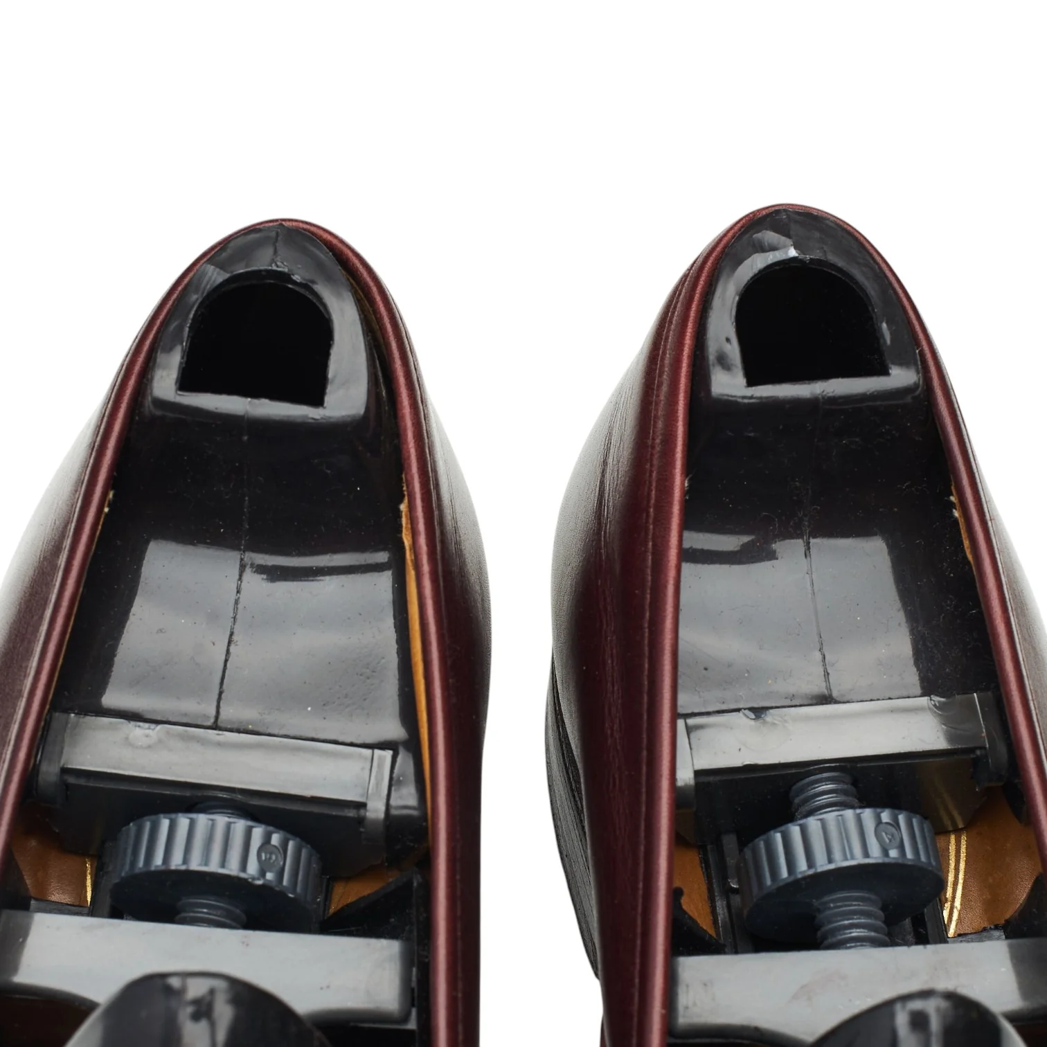 Burgundy Leather Loafers UK 6.5 E - Image 6