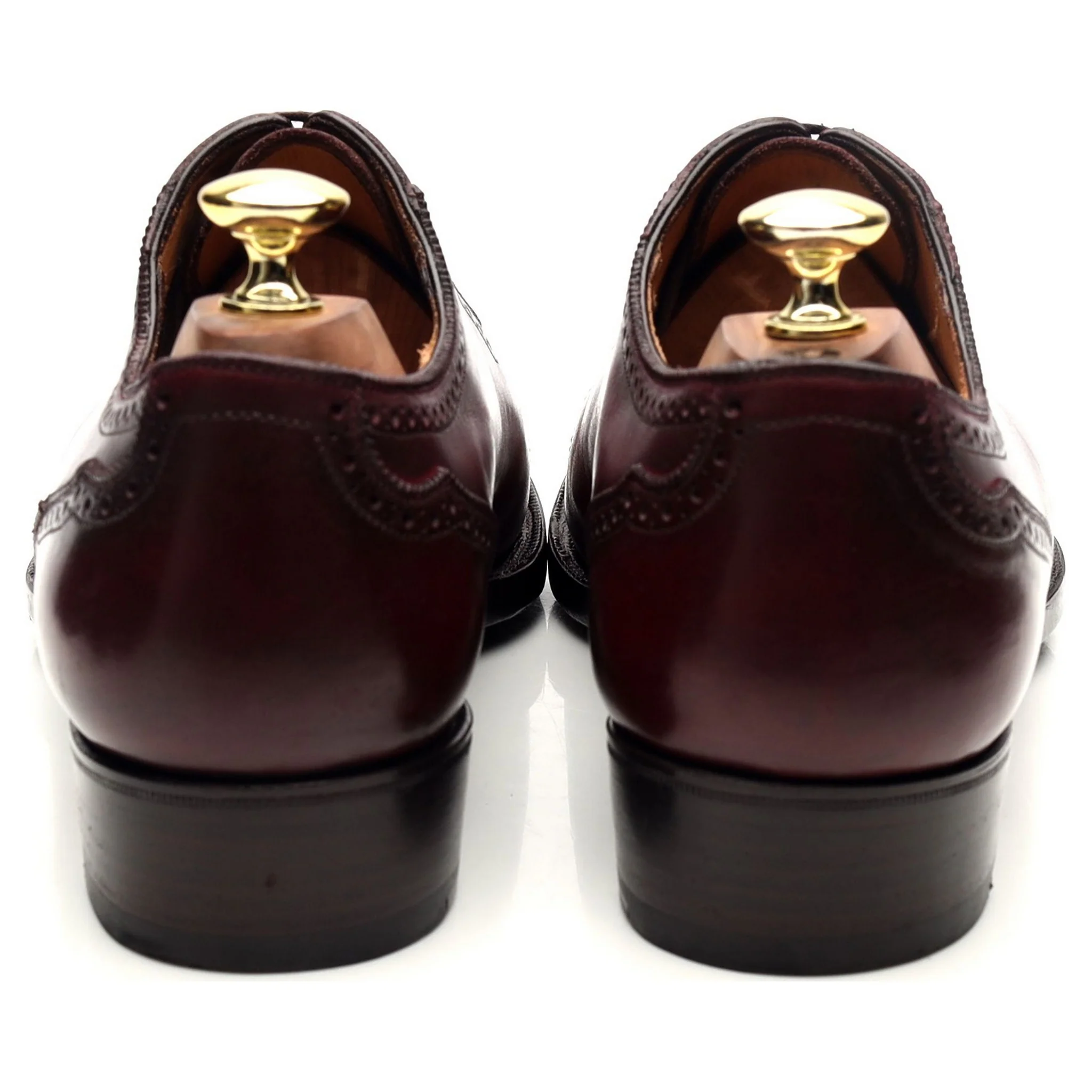 'Principes 3' Burgundy Leather Oxford Brogues UK 7.5 E - Image 4