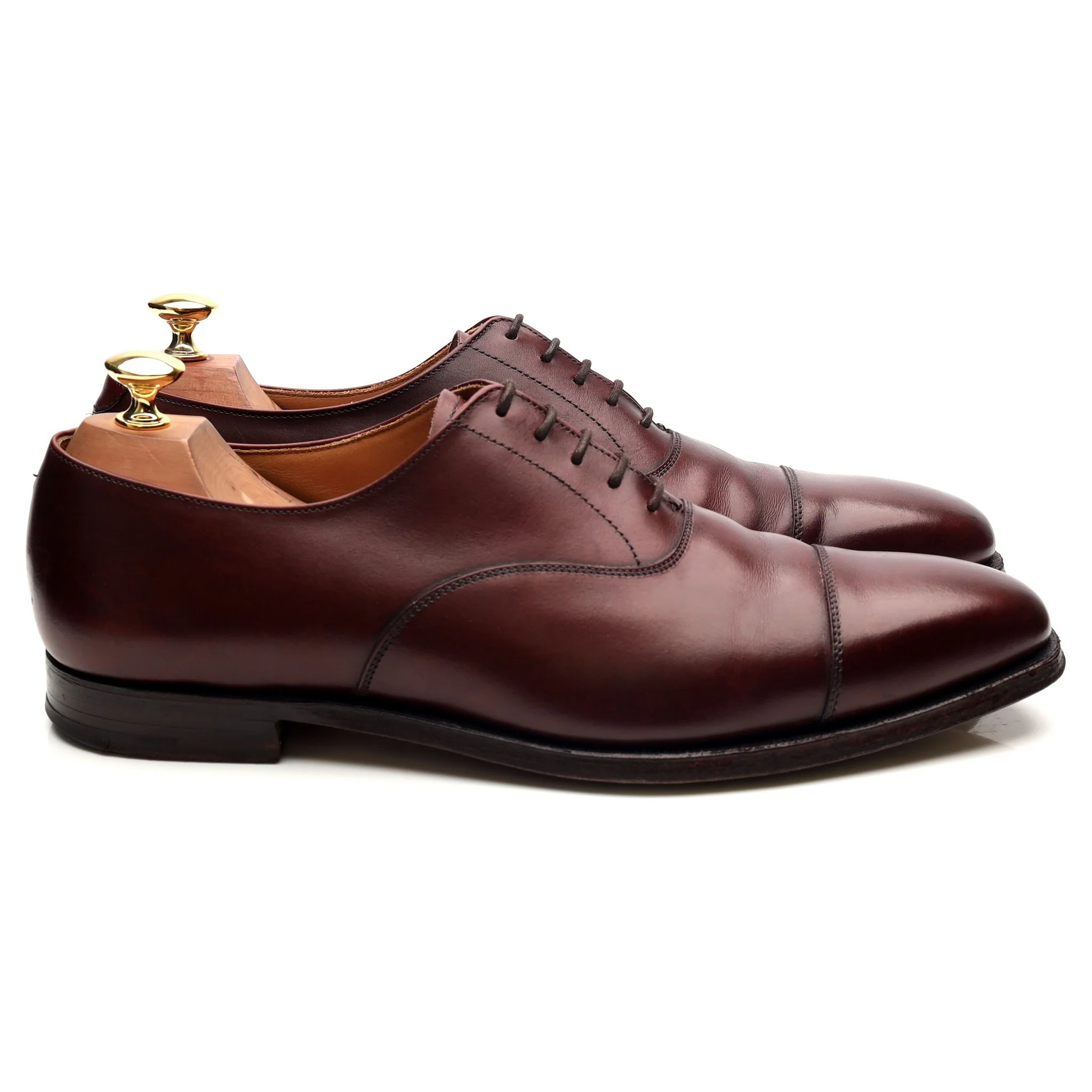 Burgundy Leather Oxford UK 8.5 E - Image 6