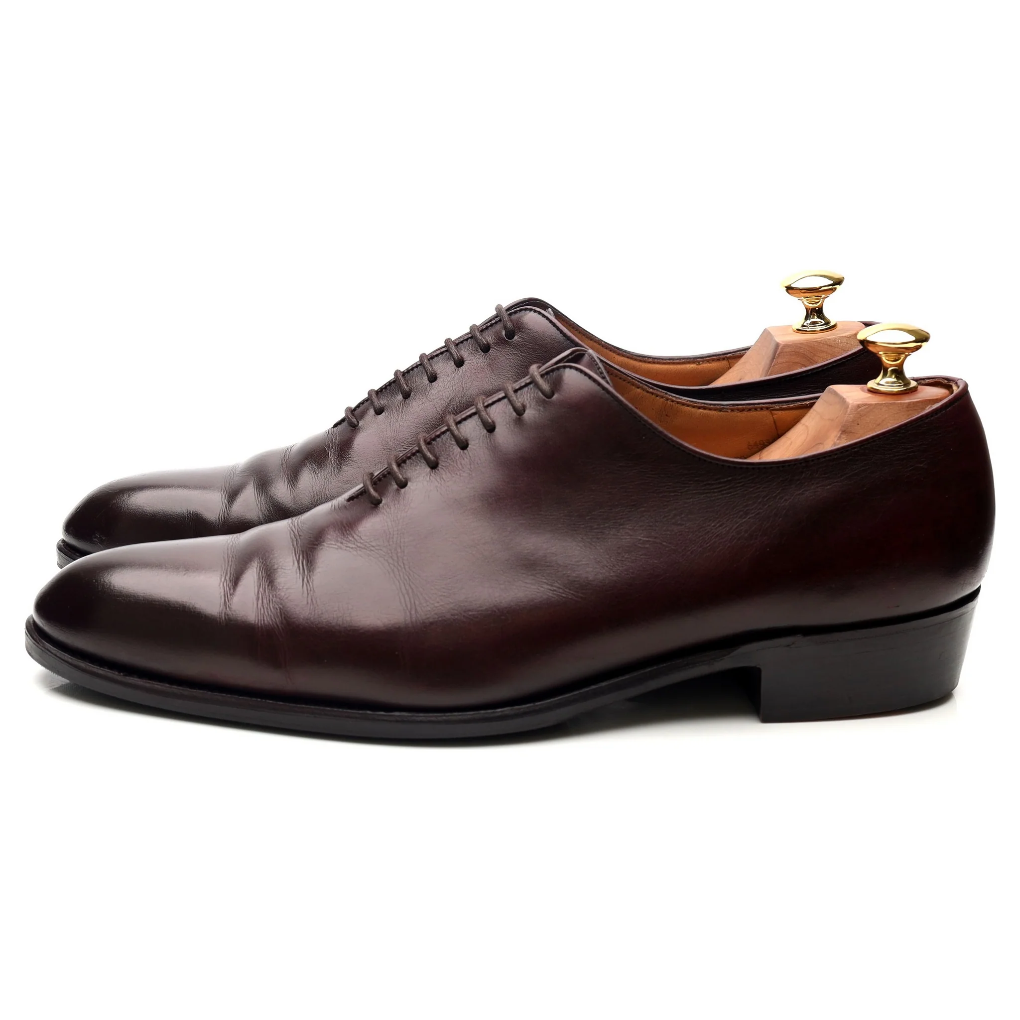 Burgundy Leather Wholecut Oxford 9.5 E UK 10 - Image 2