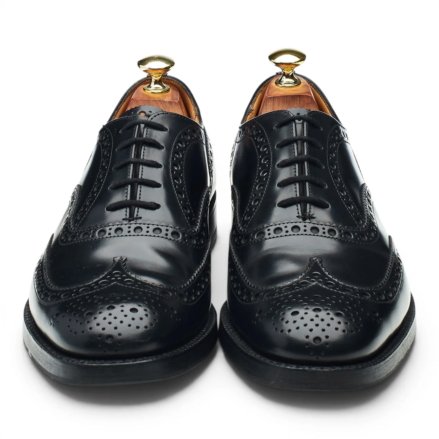 'Burwood' Black Leather Oxford Brogues UK 7.5 F - Image 2