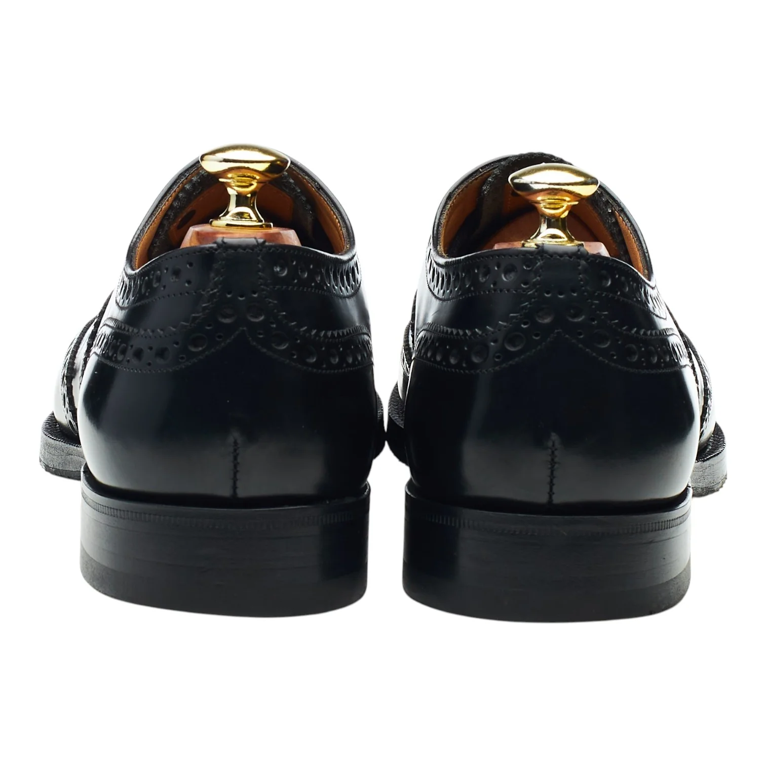 'Burwood' Black Leather Oxford Brogues UK 7.5 F - Image 4