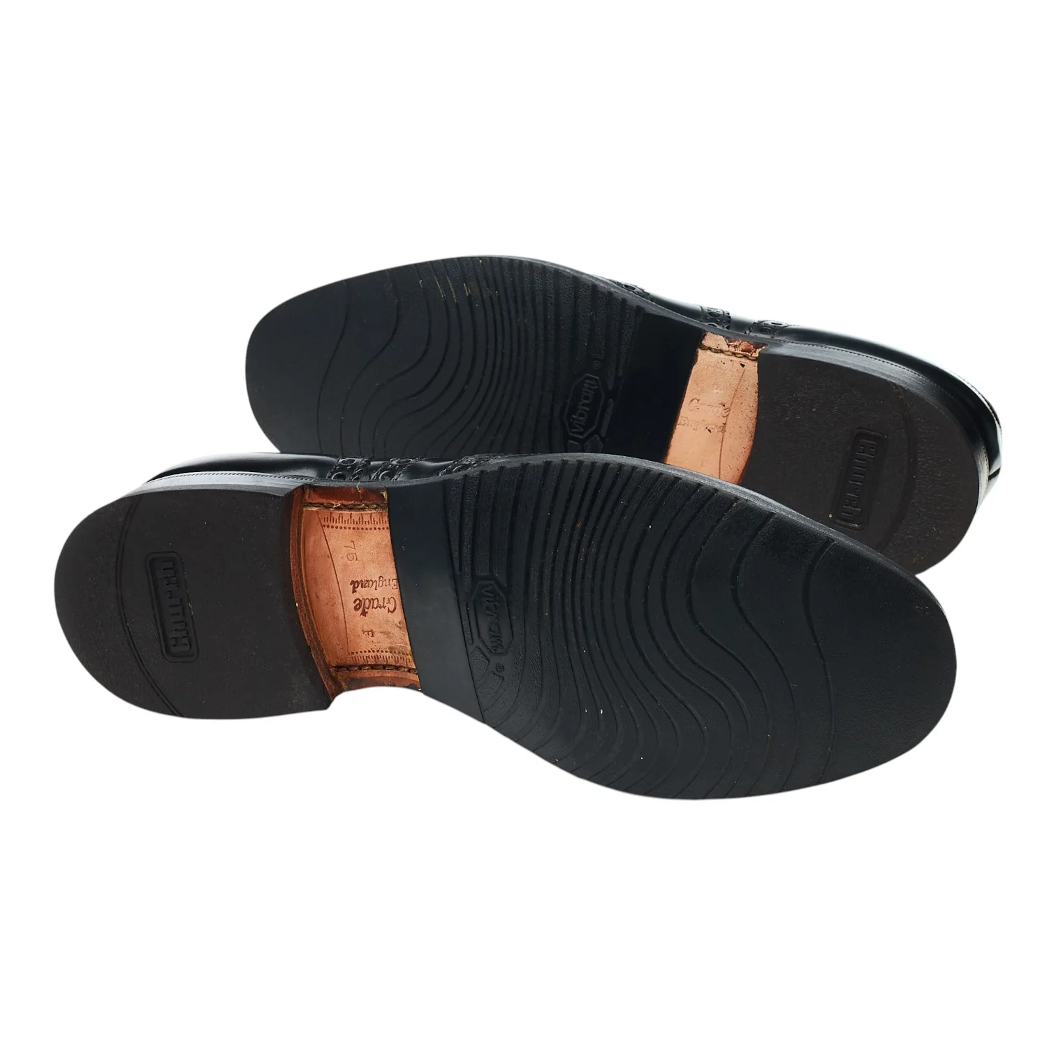 'Burwood' Black Leather Oxford Brogues UK 7.5 F - Image 5