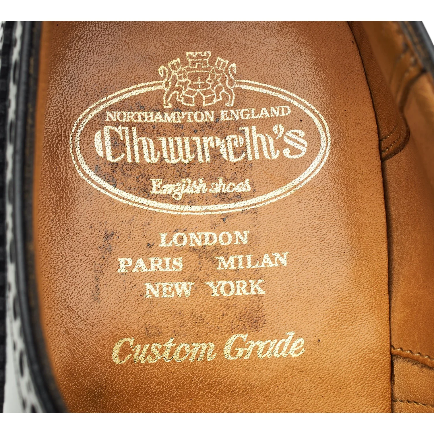 'Burwood' Black Leather Oxford Brogues UK 7.5 F - Image 6