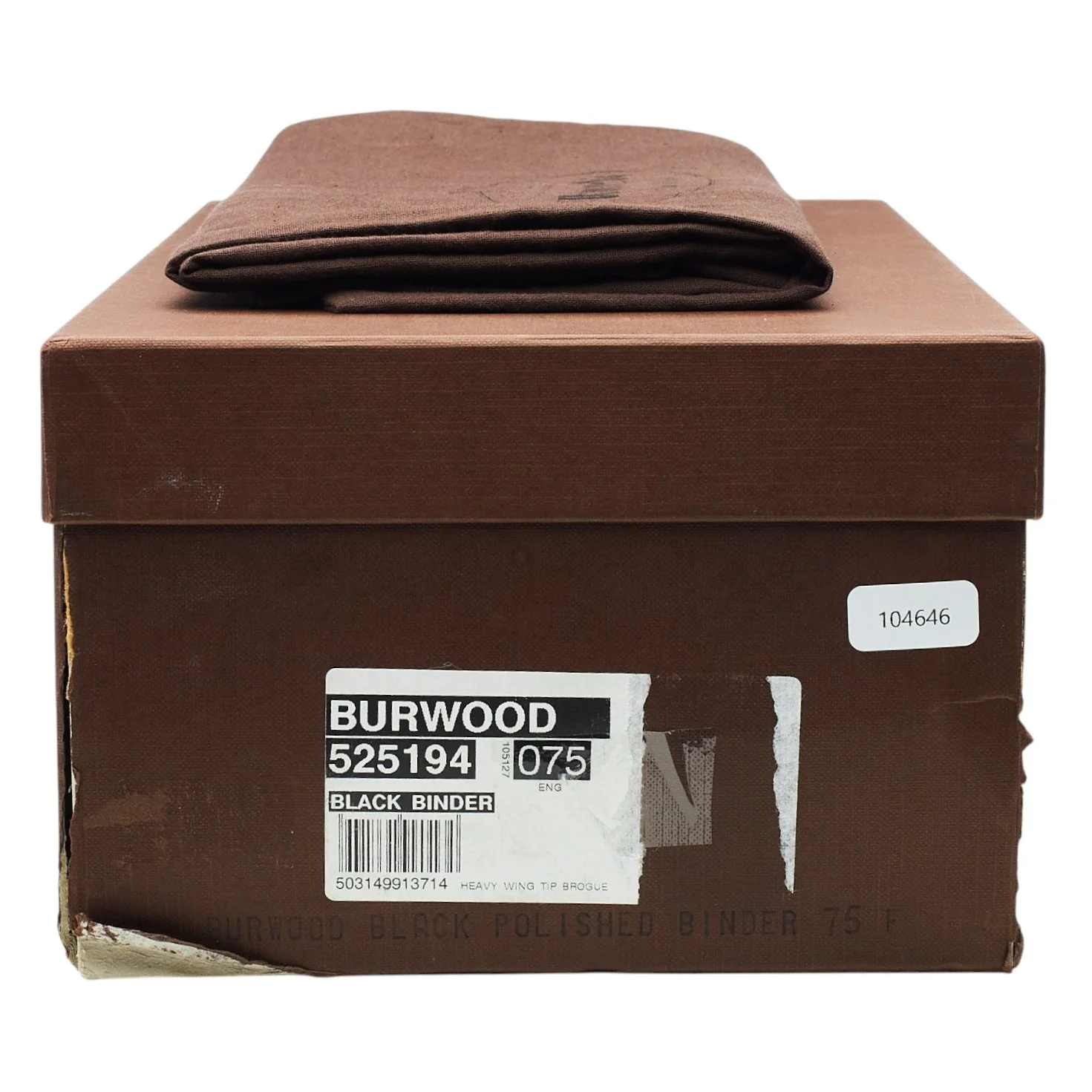 'Burwood' Black Leather Oxford Brogues UK 7.5 F - Image 8