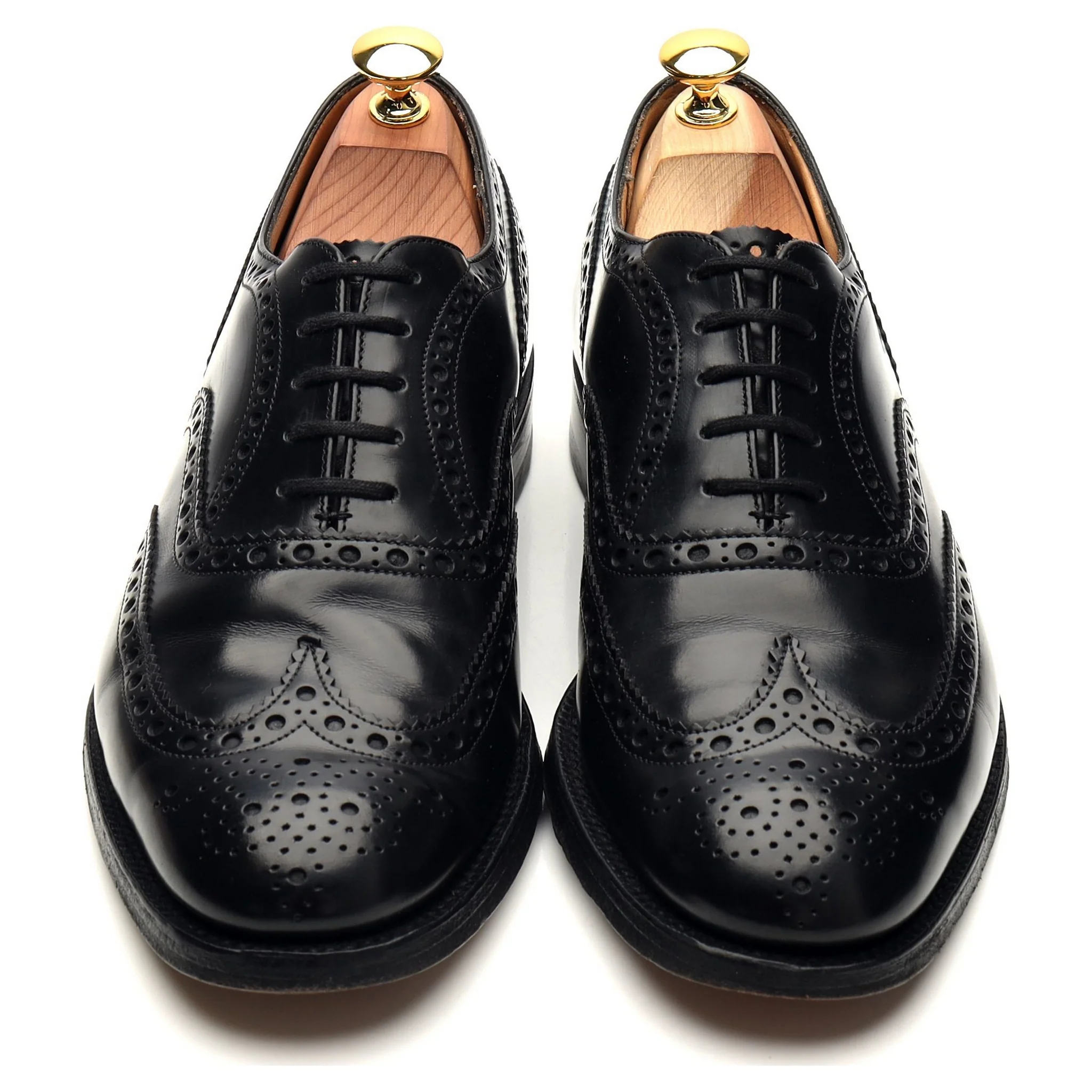 'Burwood' Black Leather Oxford Brogues UK 7 G - Image 2