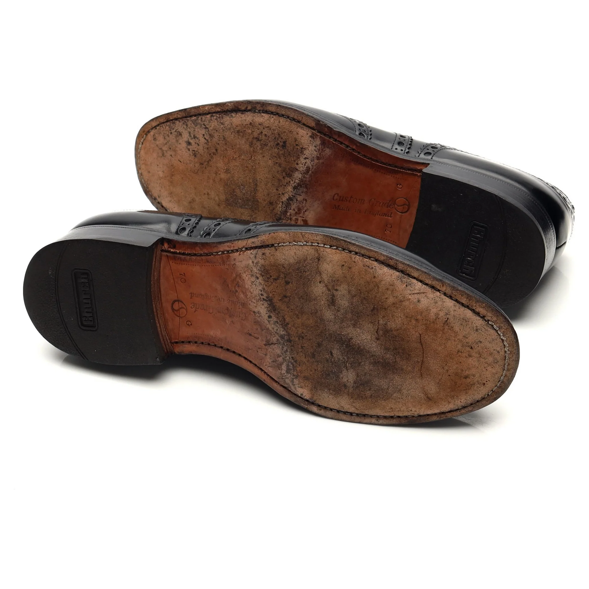 'Burwood' Black Leather Oxford Brogues UK 7 G - Image 5