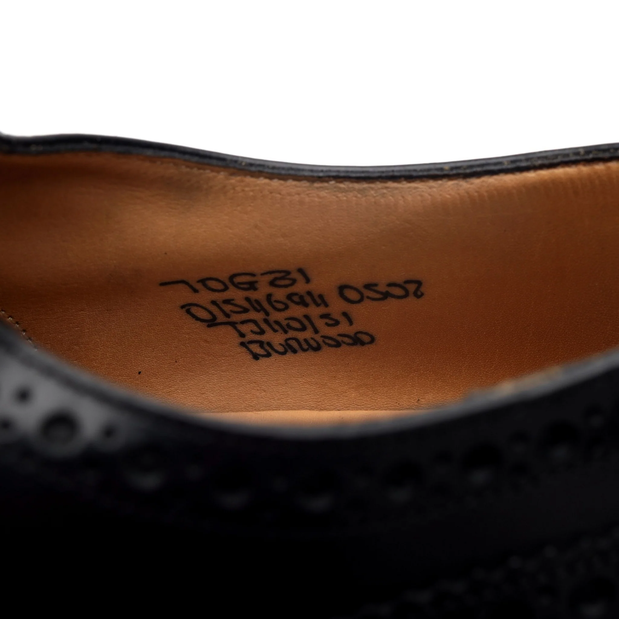 'Burwood' Black Leather Oxford Brogues UK 7 G - Image 8