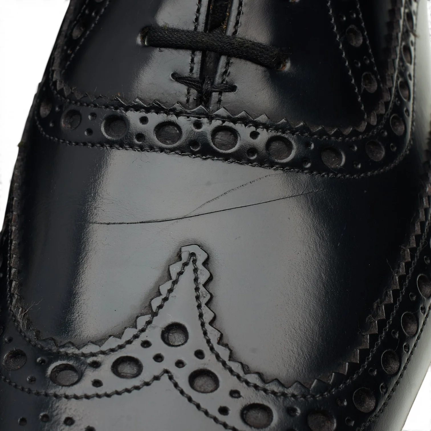 'Burwood' Black Leather Oxford Brogues UK 7 G - Image 3