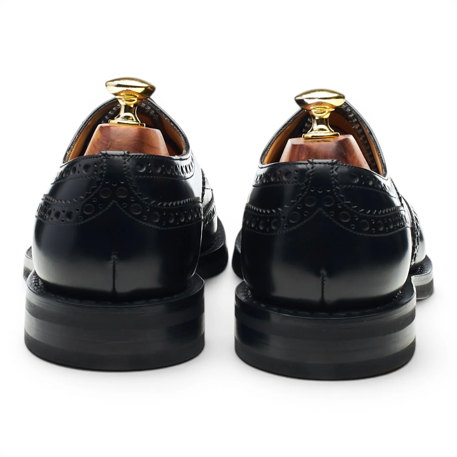 'Burwood' Black Leather Oxford Brogues UK 7 G - Image 5
