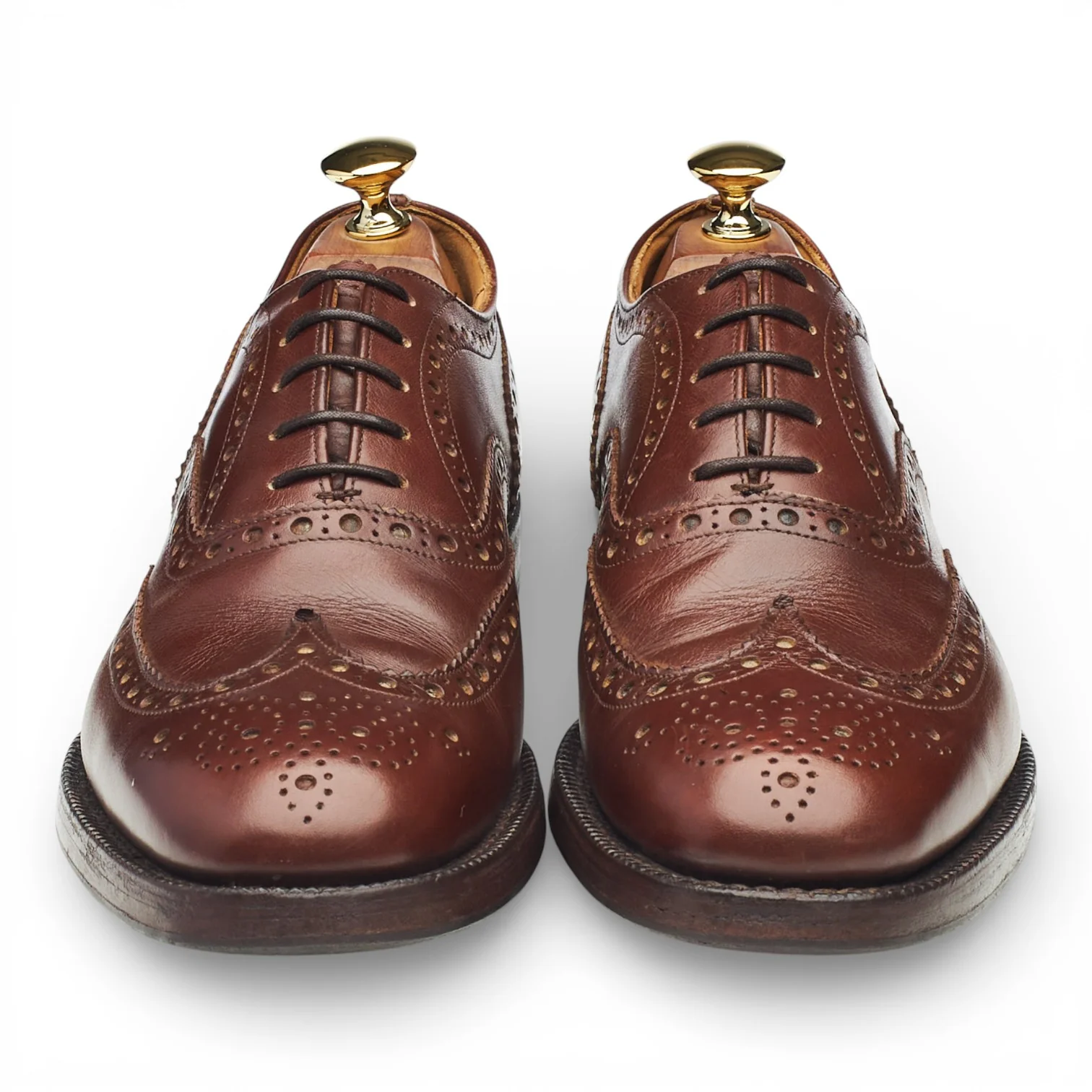 'Burwood' Brown Leather Oxford Brogues UK 6.5 F - Image 2