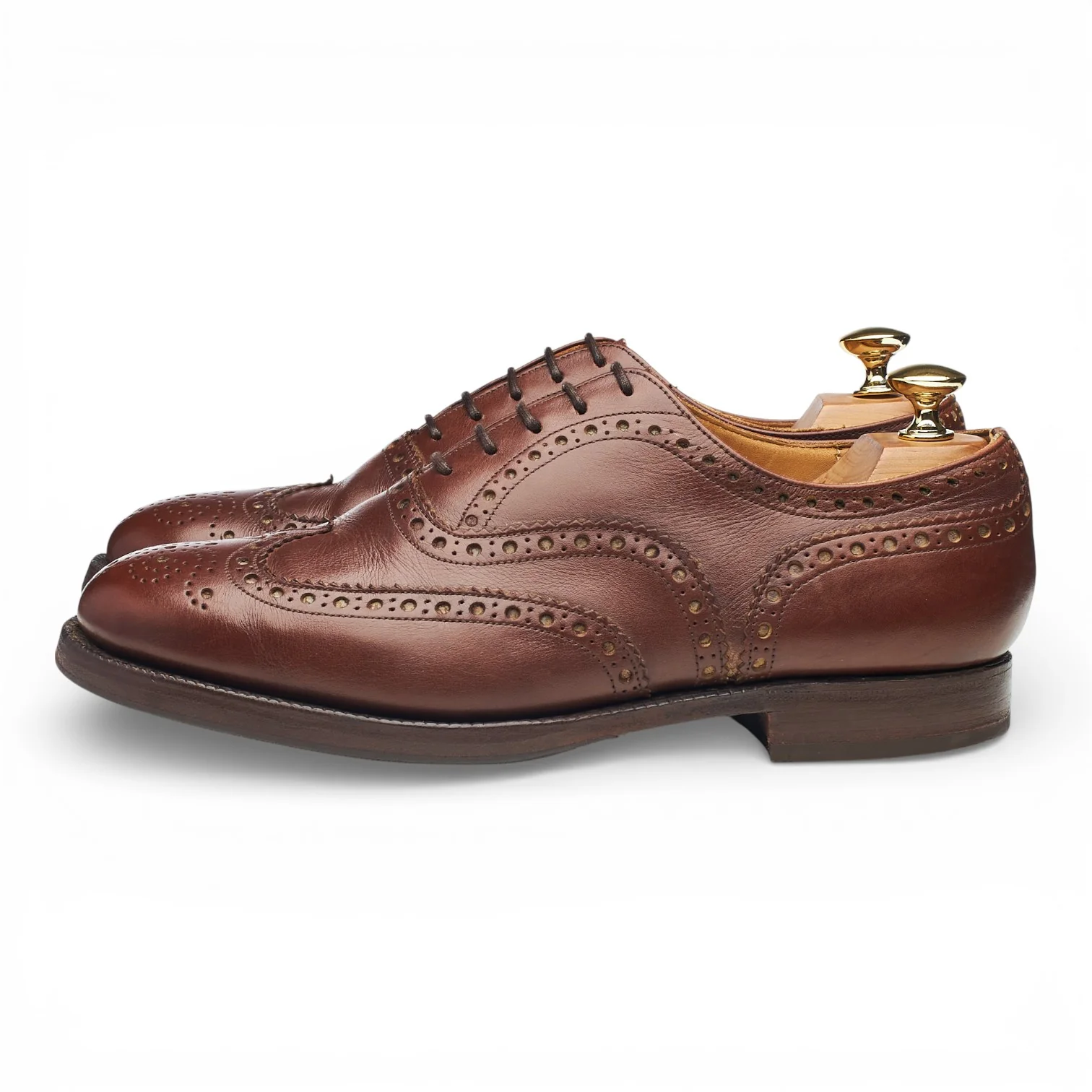 'Burwood' Brown Leather Oxford Brogues UK 6.5 F - Image 3