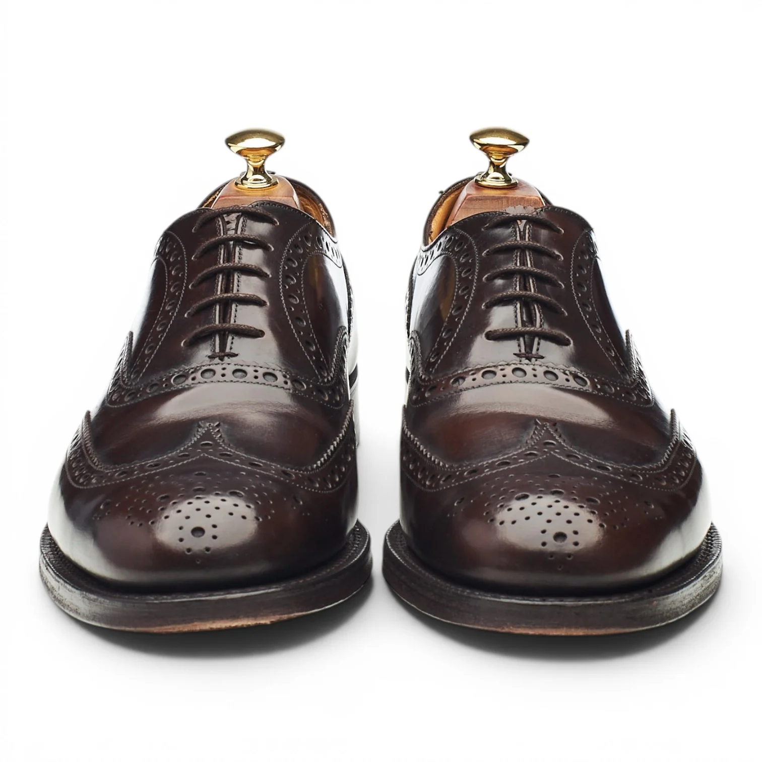 'Burwood' Dark Brown Leather Oxford Brogues UK 9 F - Image 2