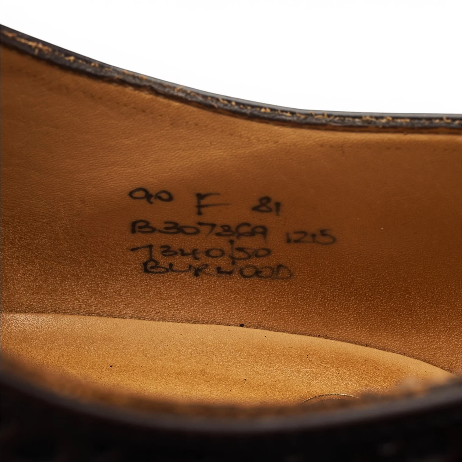 'Burwood' Dark Brown Leather Oxford Brogues UK 9 F - Image 7