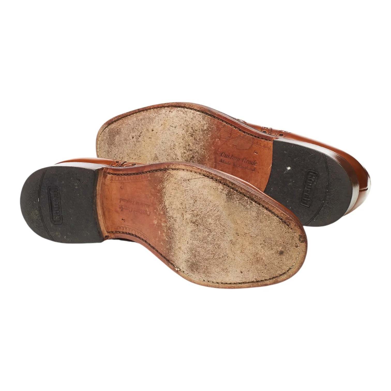 'Burwood' Tan Brown Leather Oxford Brogues UK 7.5 F - Image 5