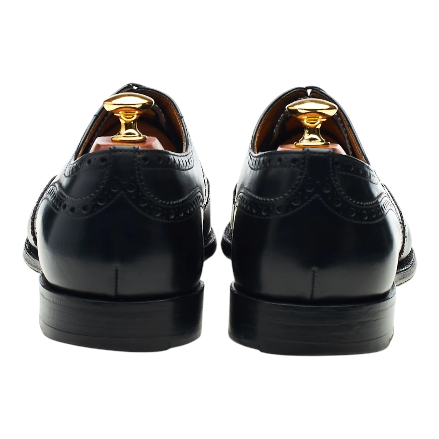 'Bywell' Black Leather Oxford Brogues UK 9 G - Image 4