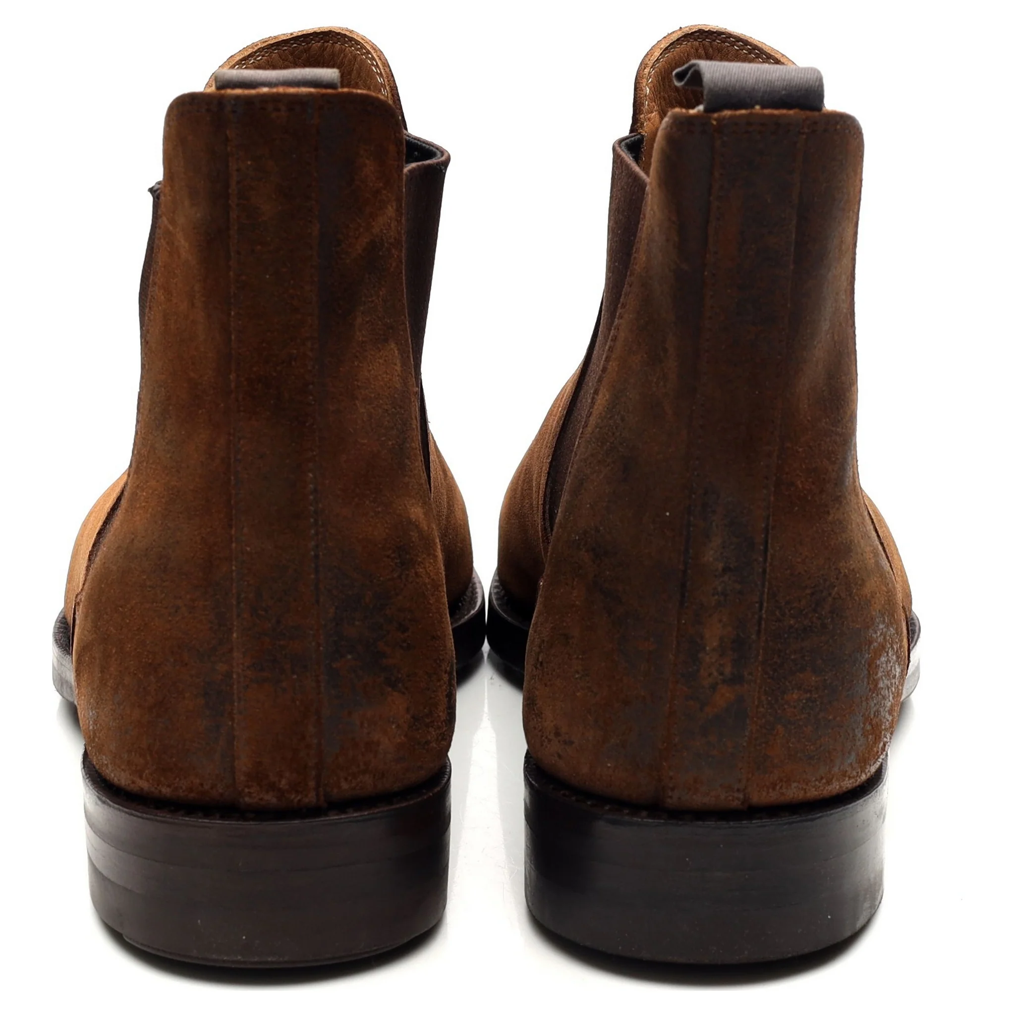 'Chelsea 5' Brown Rough-Out Suede Chelsea Boots UK 9.5 E - Image 4