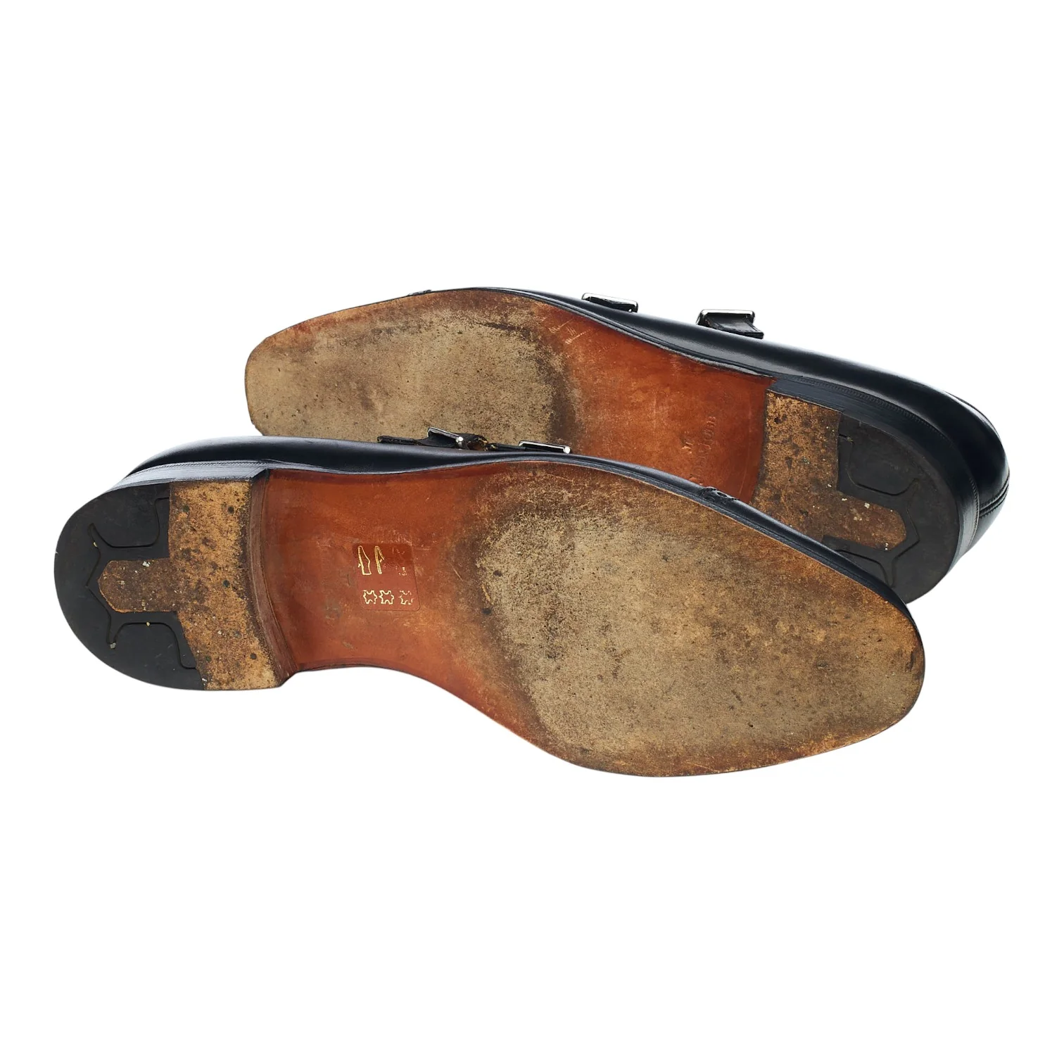'Camborne' Black Leather Double Monk Strap UK 5.5 EE - Image 5