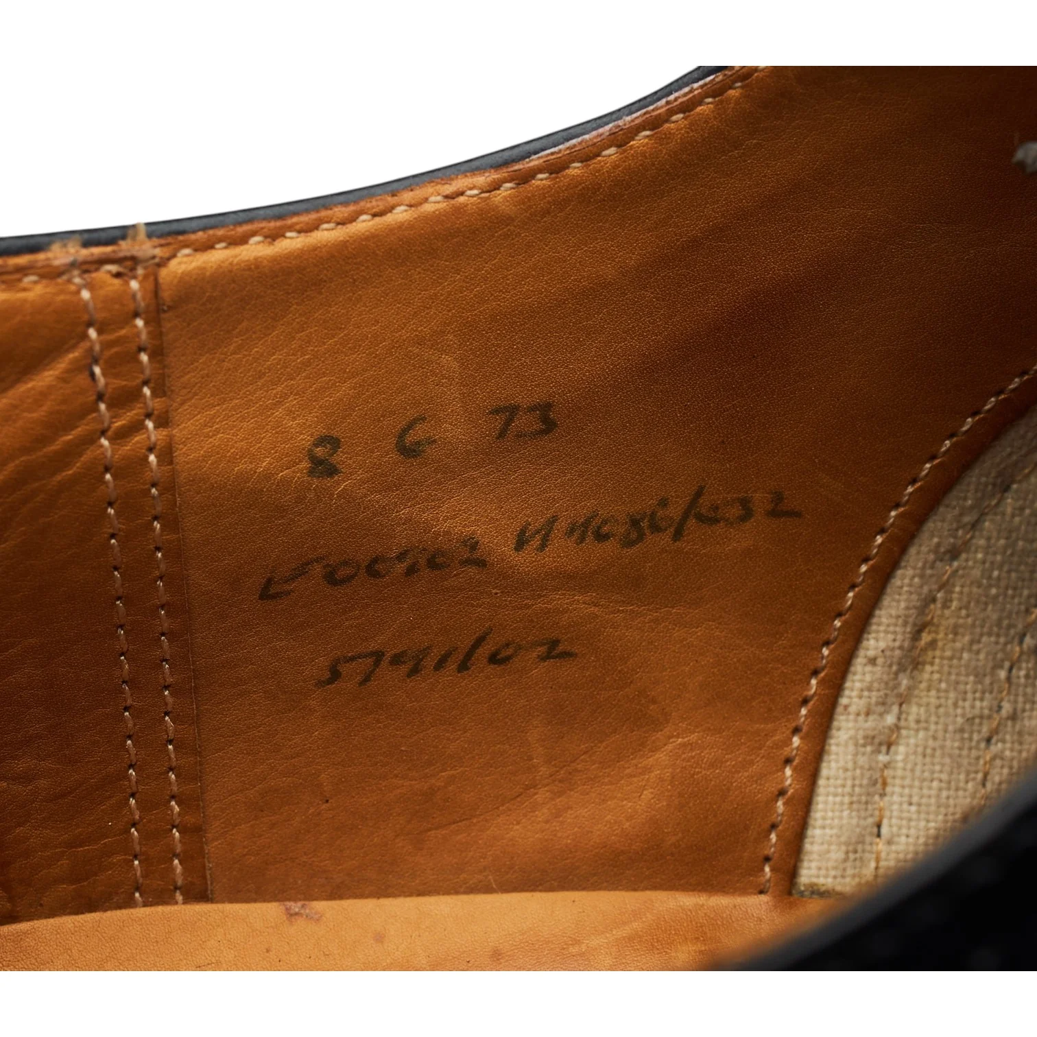 Black Leather Oxford Brogues UK 8 G - Image 7