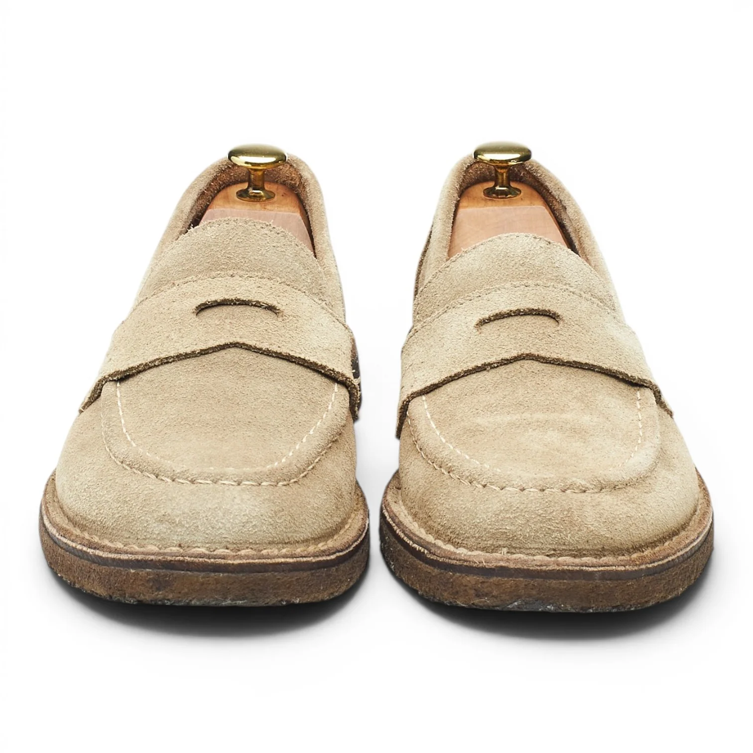 'Canal' Sand Suede Loafers UK 8 - Image 2
